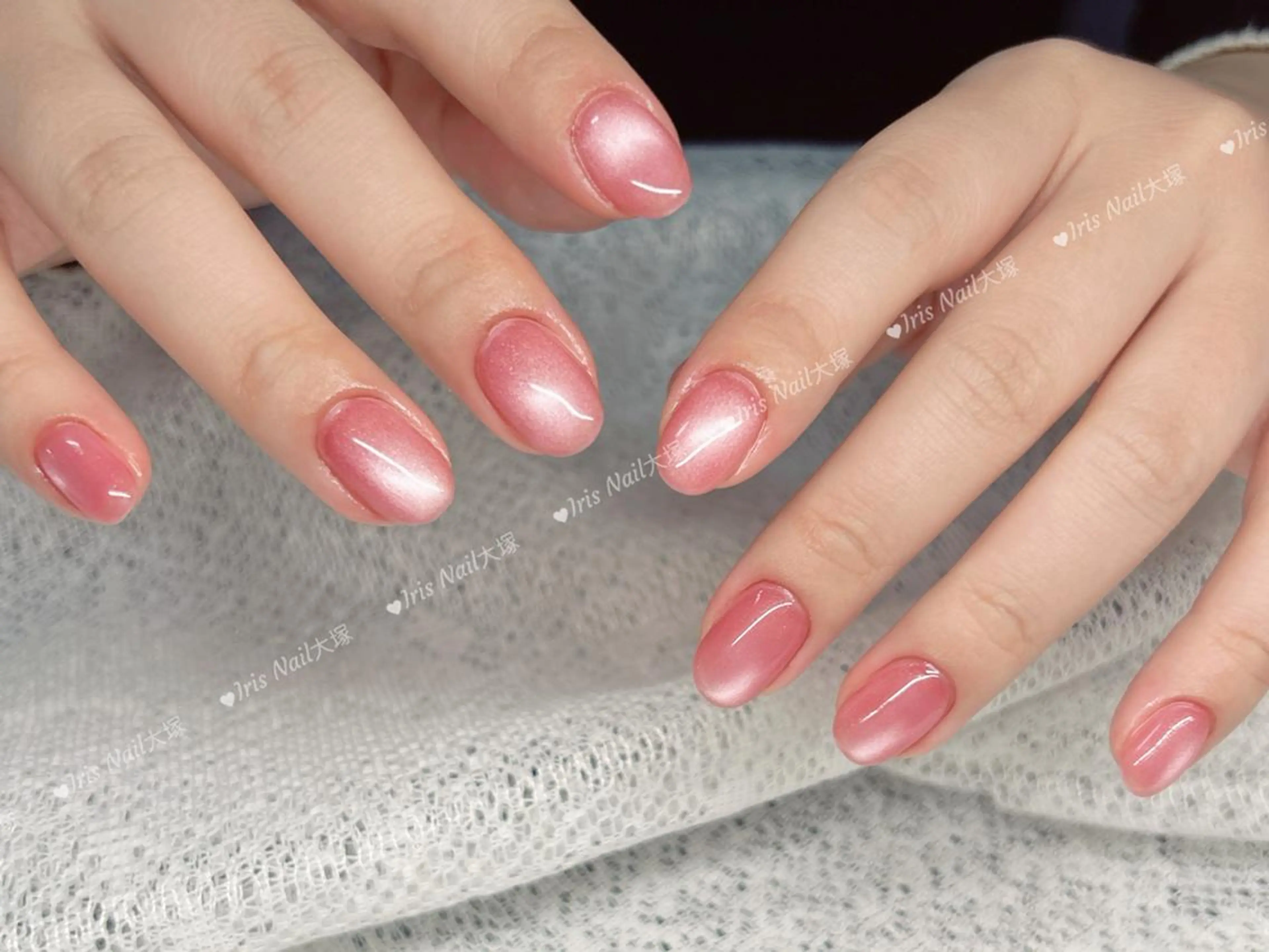 ネイル マグネットネイル マグネットワンカラー ワンカラーネイル ハンドネイル ハンドケア 🍒IRIS Nail🌸のネイルデザイン