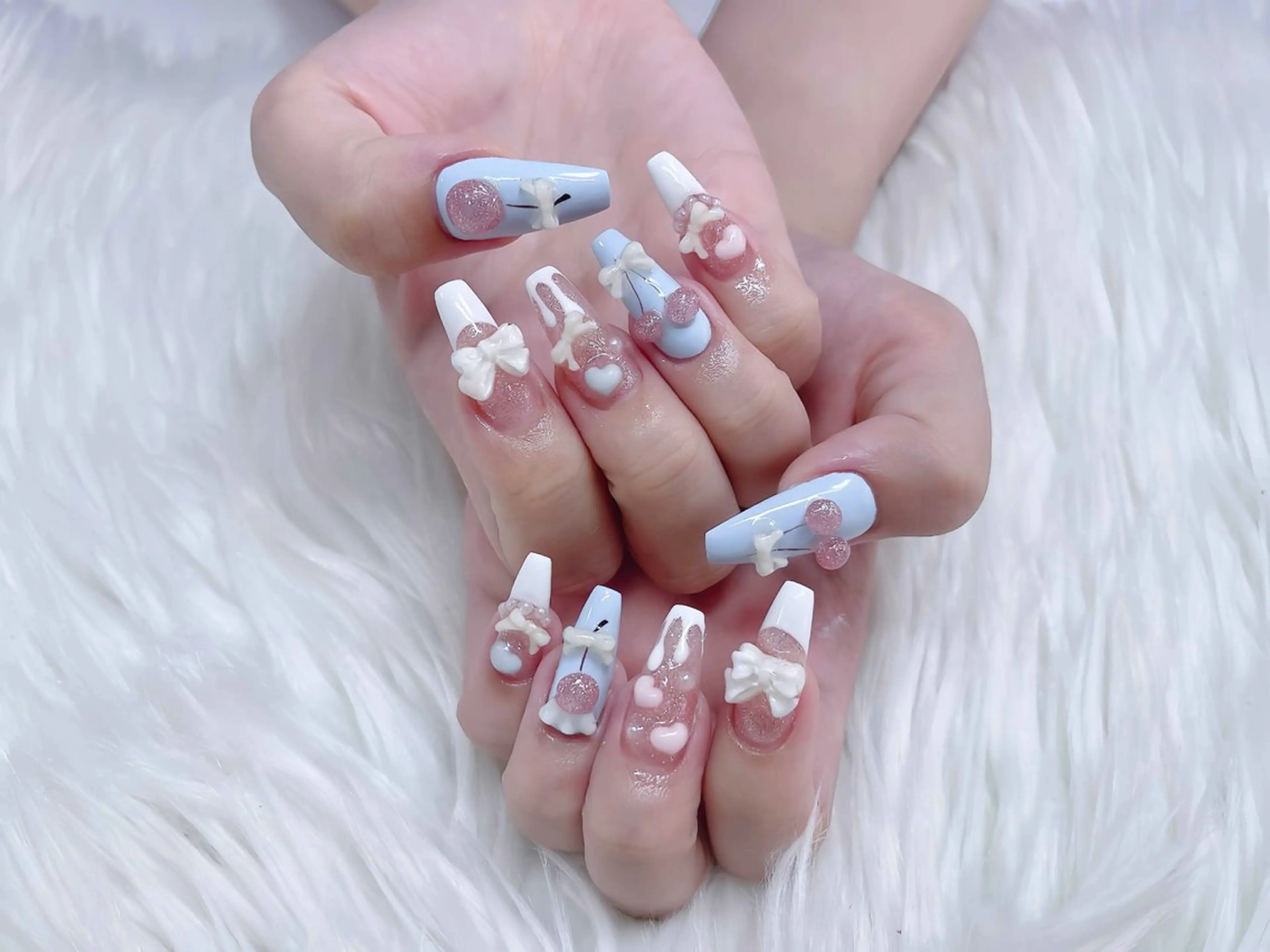 【店人気No.2★】持ち込みデザイン「パーツつけ放題」+10本長だしの写真