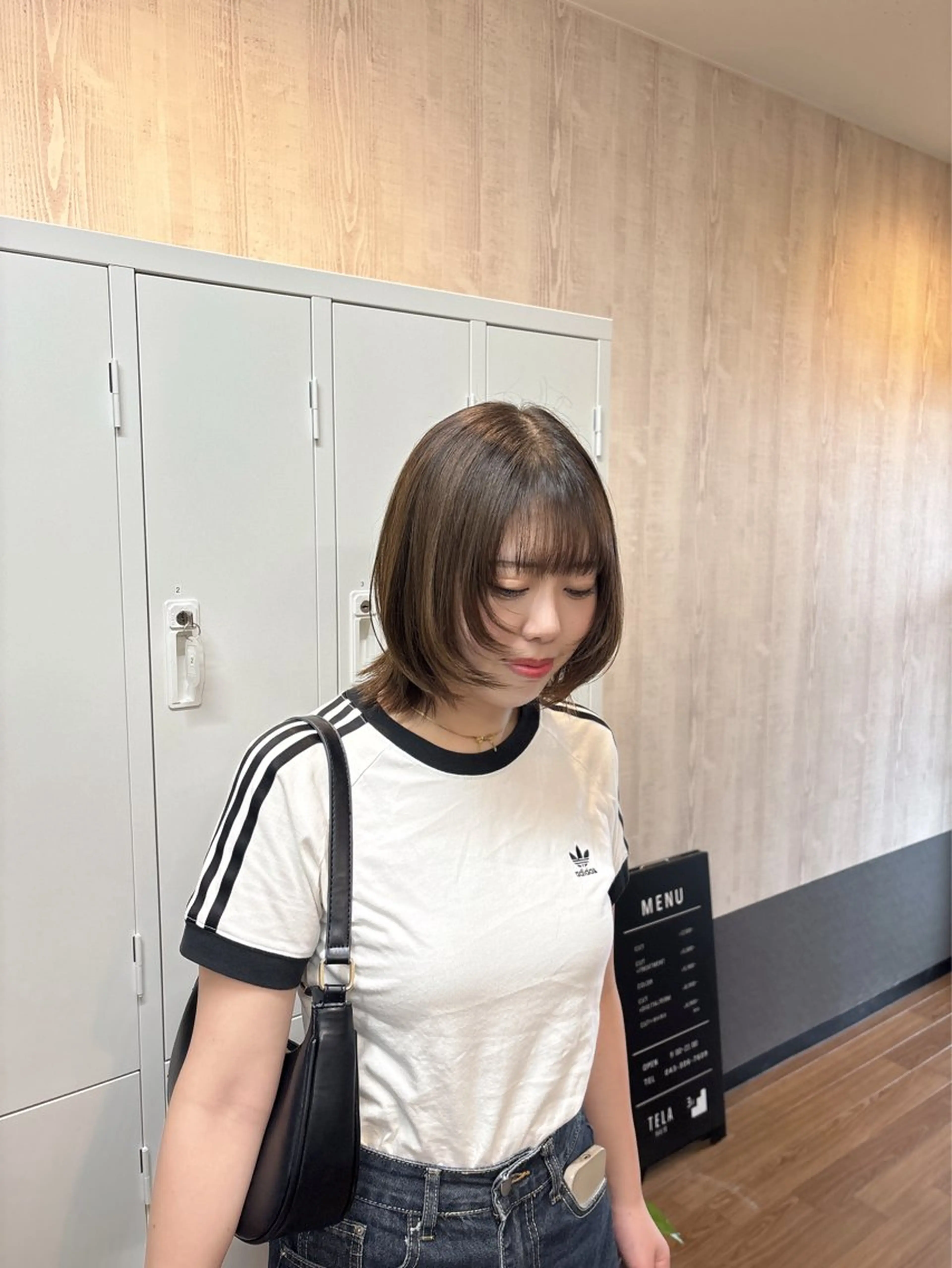 ミディアム 顔周りカット ウルフカット 🩵 honoka🩵のヘアスタイル