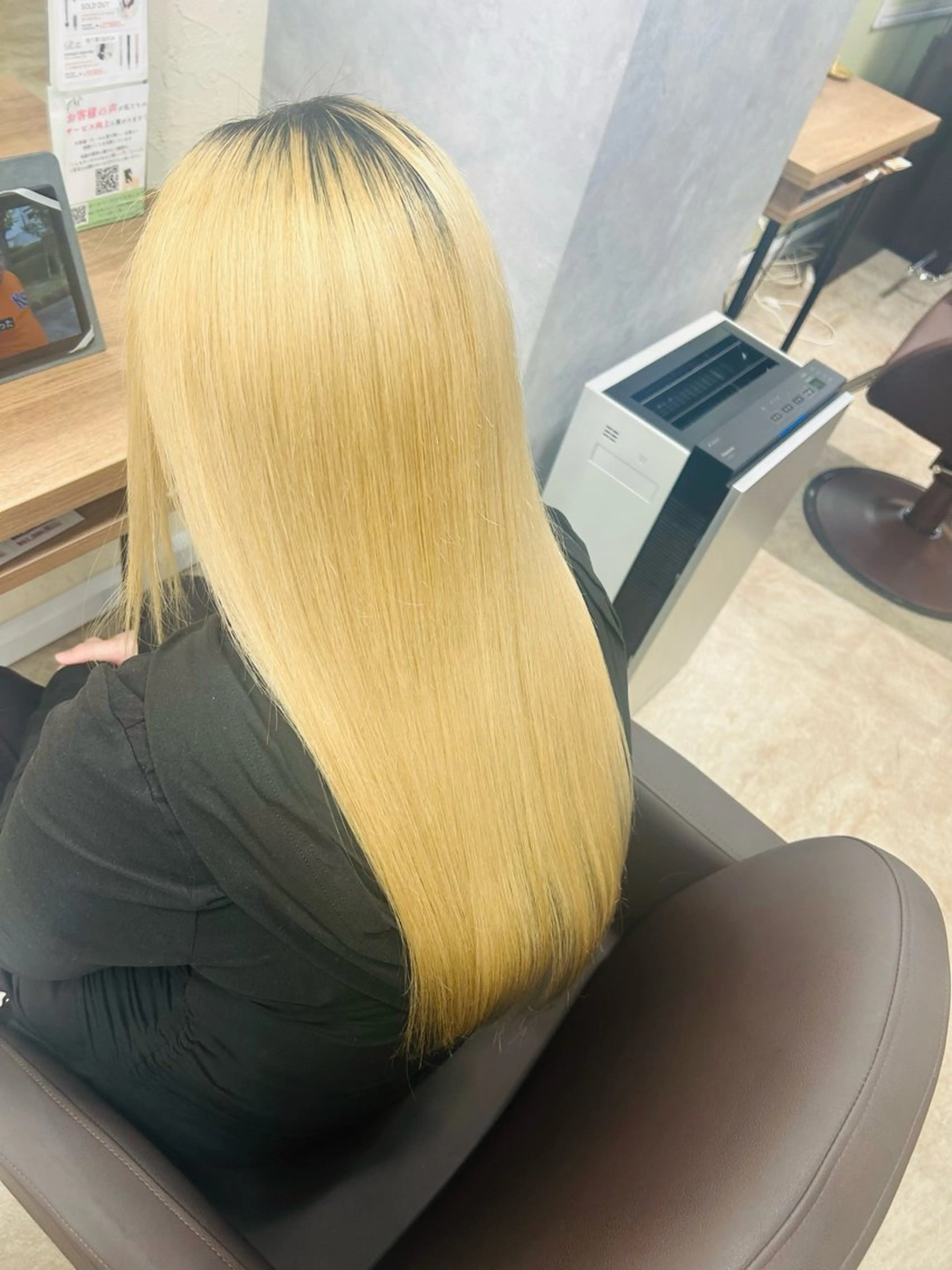 ロング 倖紫✨ONEカラー 髪質改善🫧のヘアスタイル