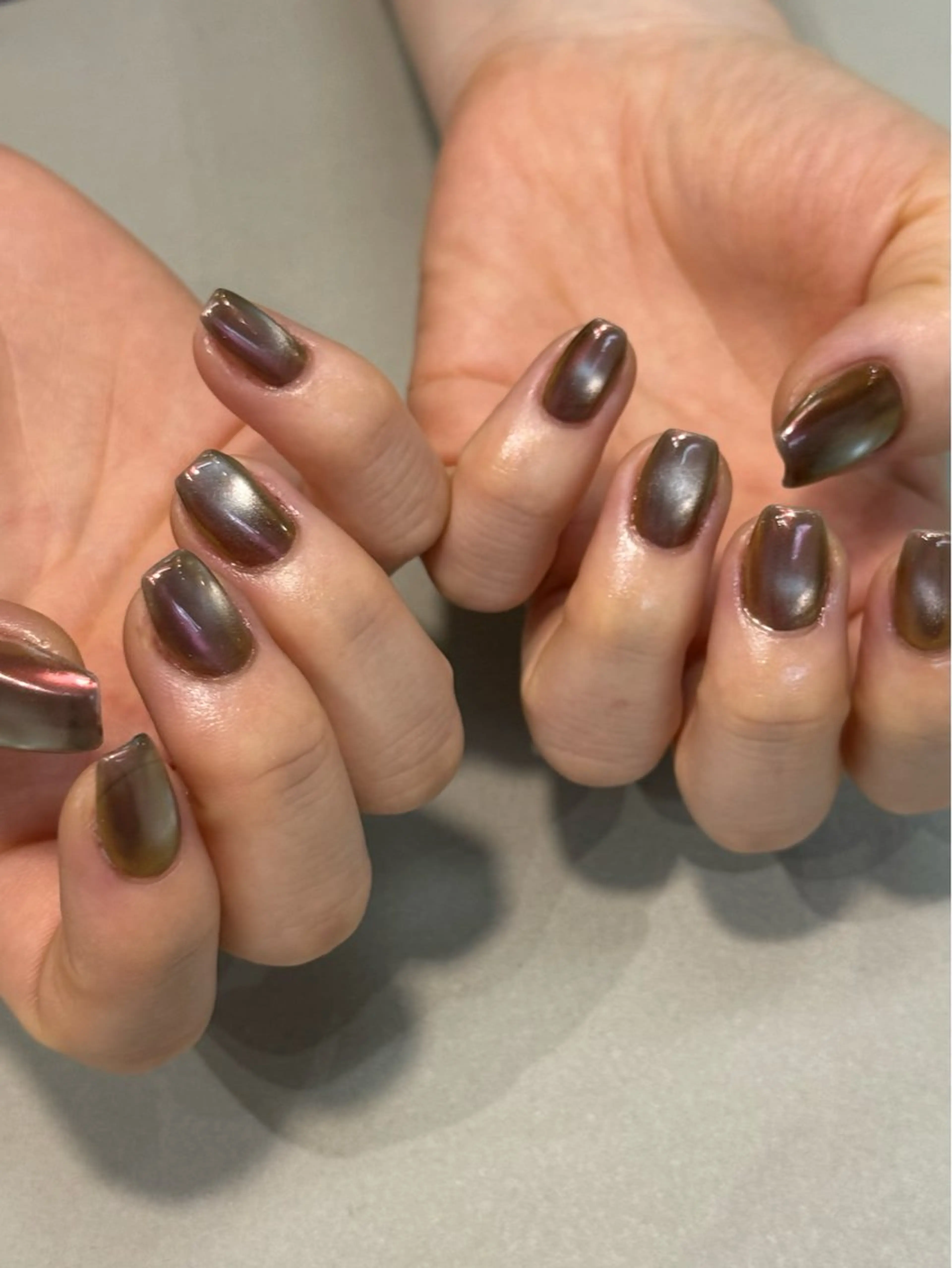 ネイル ブラウン ハンドネイル MISATO ネイリスト福岡/薬院のネイルデザイン