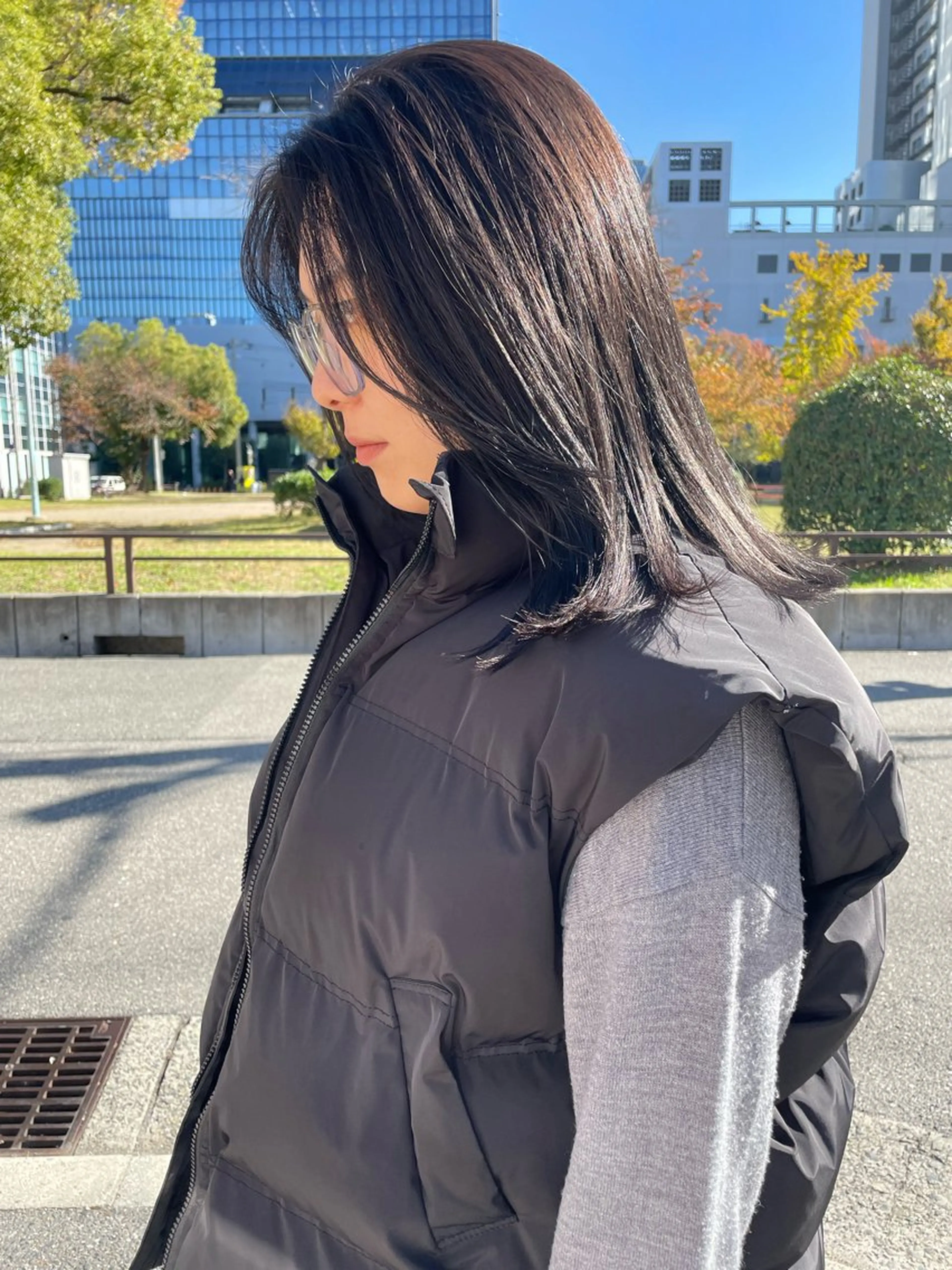 ミディアム カラー ハナ🌼 梅田/ボブ/パーマのヘアスタイル