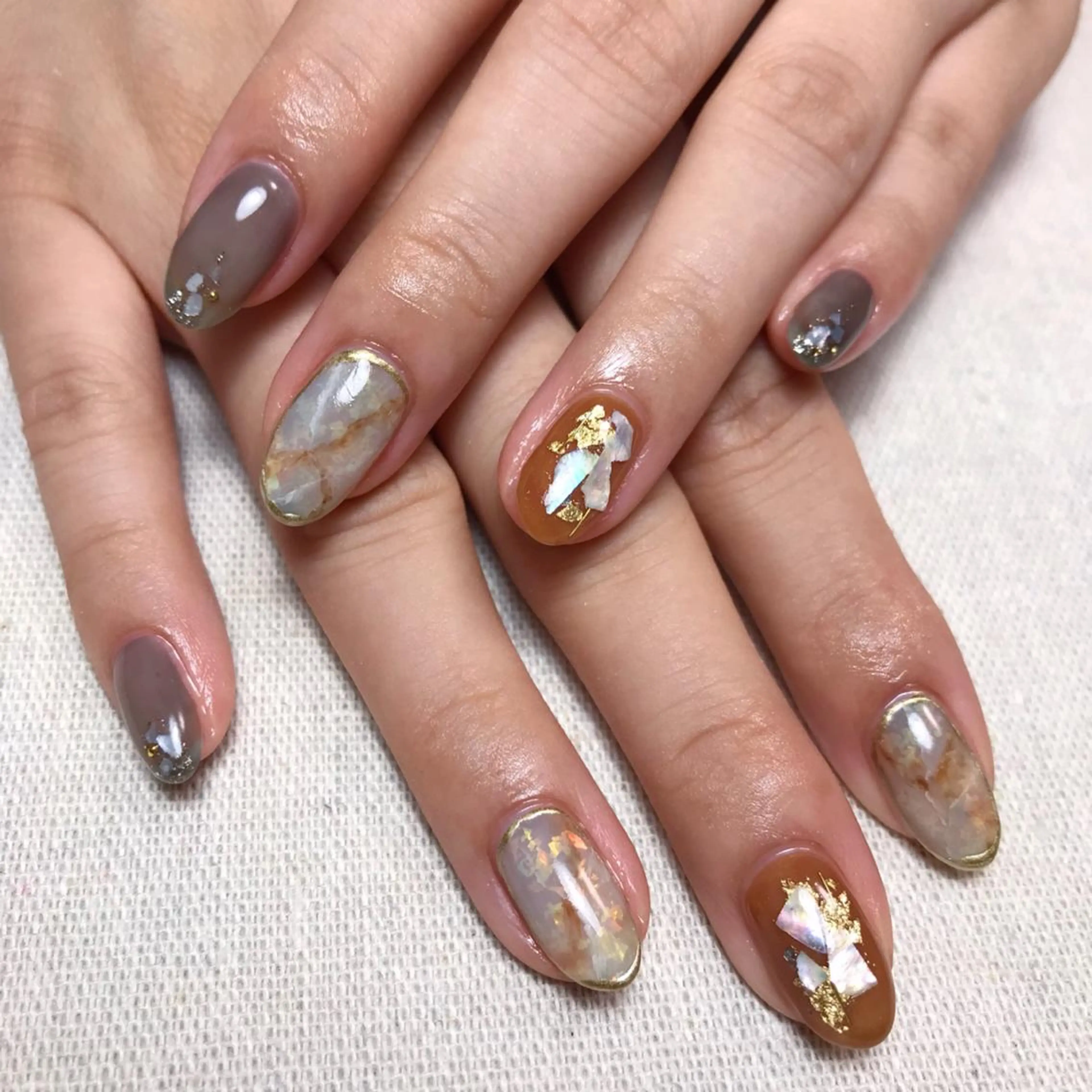 ネイル ブルー ハンドネイル 💅chainail _aiのネイルデザイン