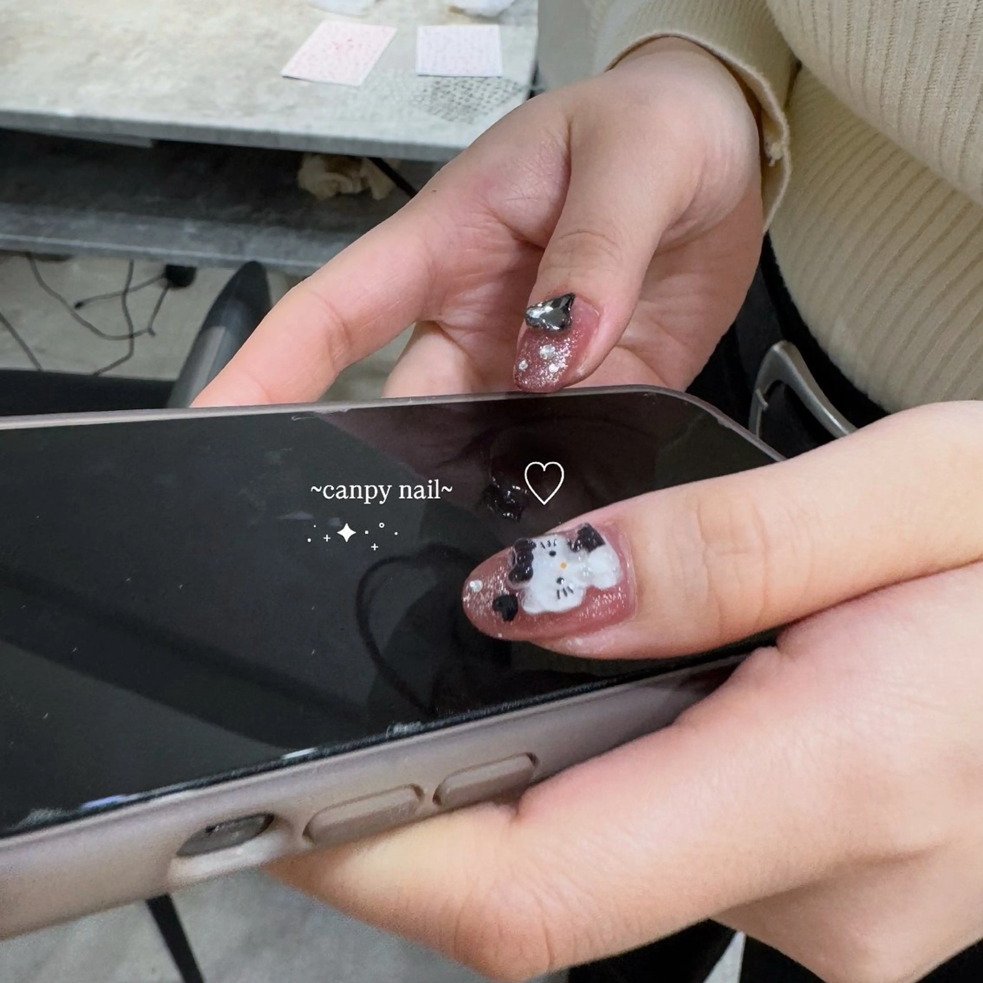 ネイル ハンドネイル 韓国ネイル/ワンホン ネイル🎀表参道3分のネイルデザイン