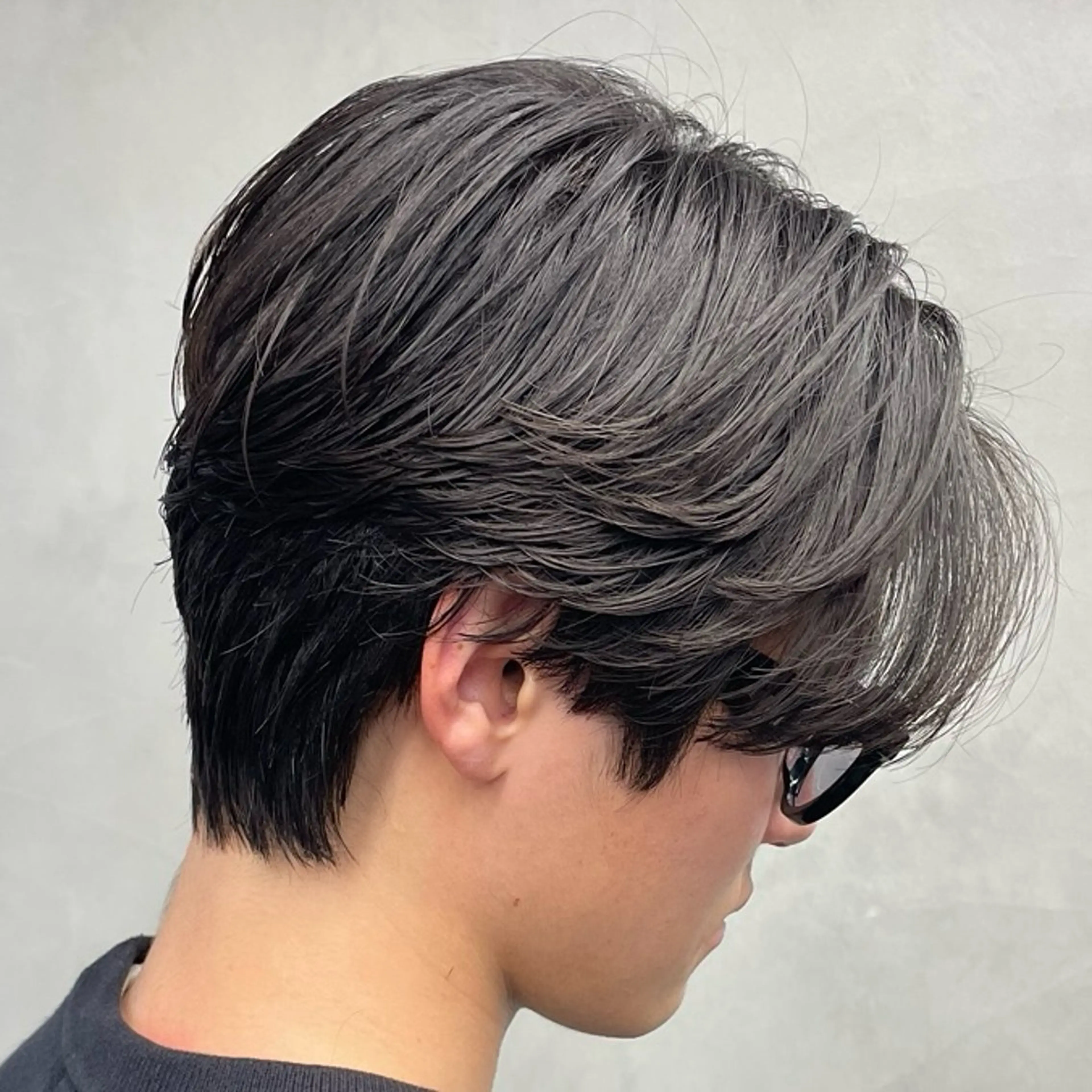 ミディアム パーマ ヘアアレンジ メンズ カット パーマ fifth 石川 凪のヘアスタイル