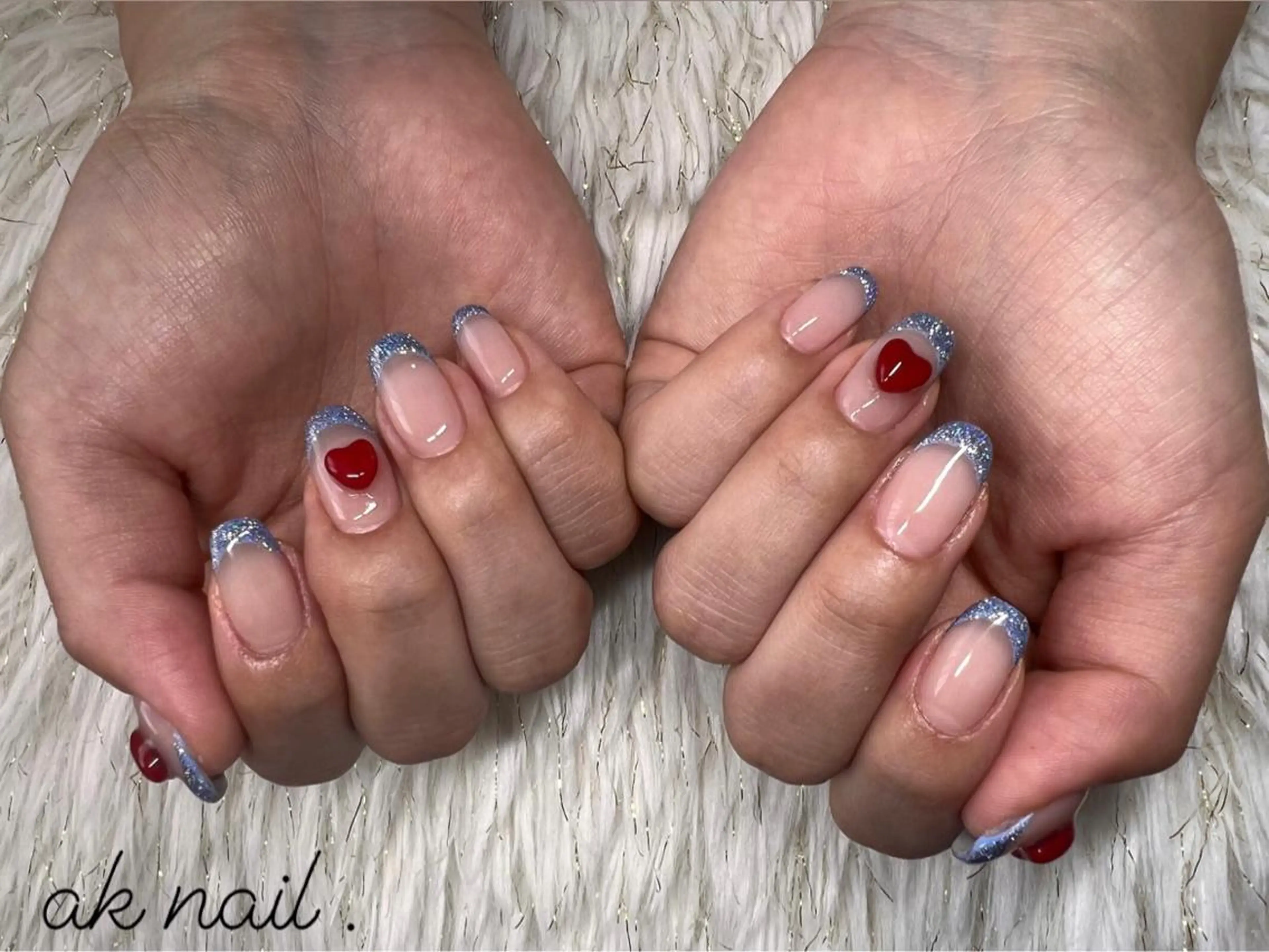 ミディアム ネイル ハンドネイル ak nail .のネイルデザイン