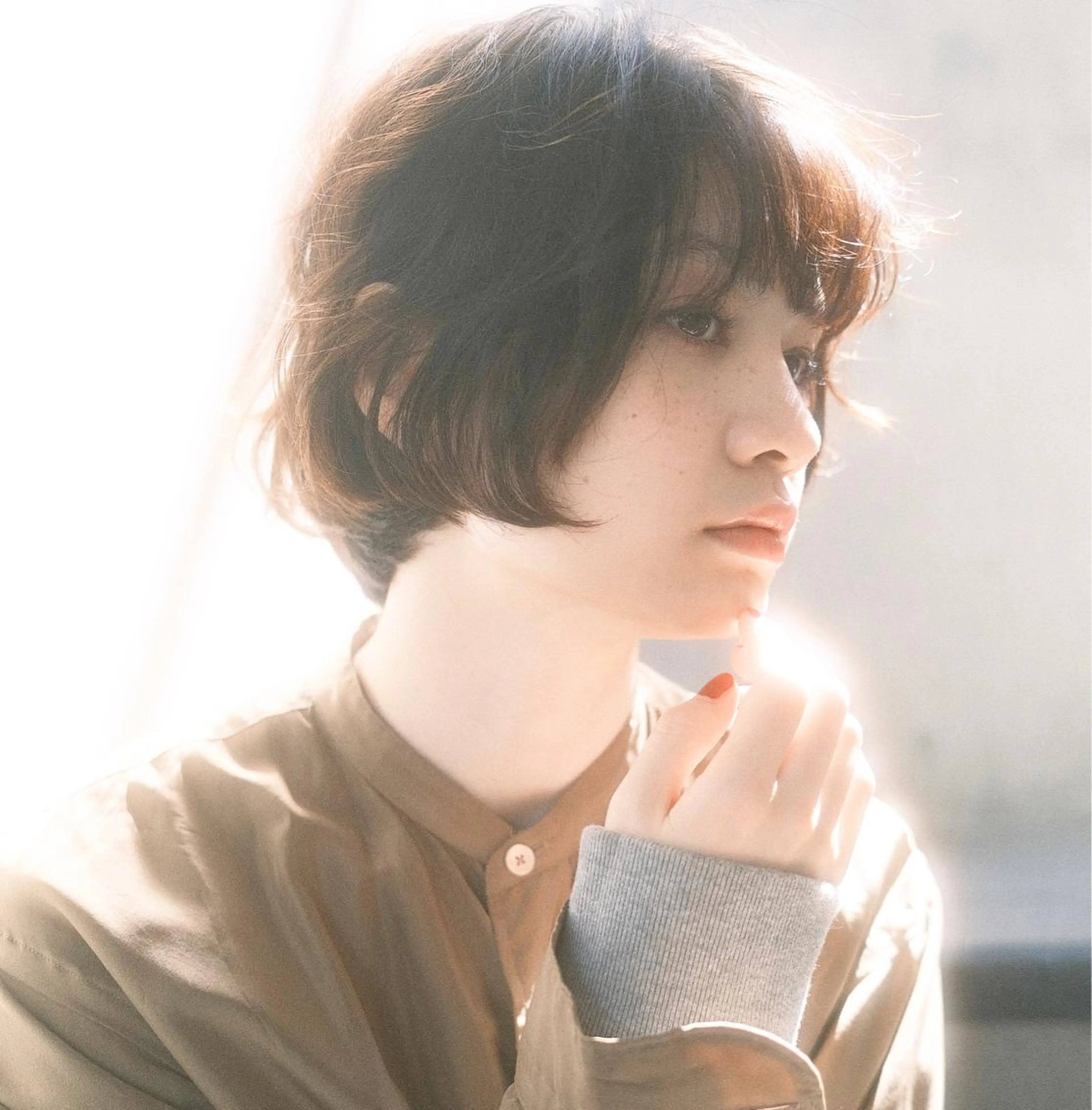 ショート カラー パーマ 切りっぱなしボブ ショートボブ ハンサムショート 丸みショート イヤリングカラー カット ヘアカラー パーマ トリートメント ショートボブ髪質改善 縮毛矯正のプロ山道潤のヘアスタイル