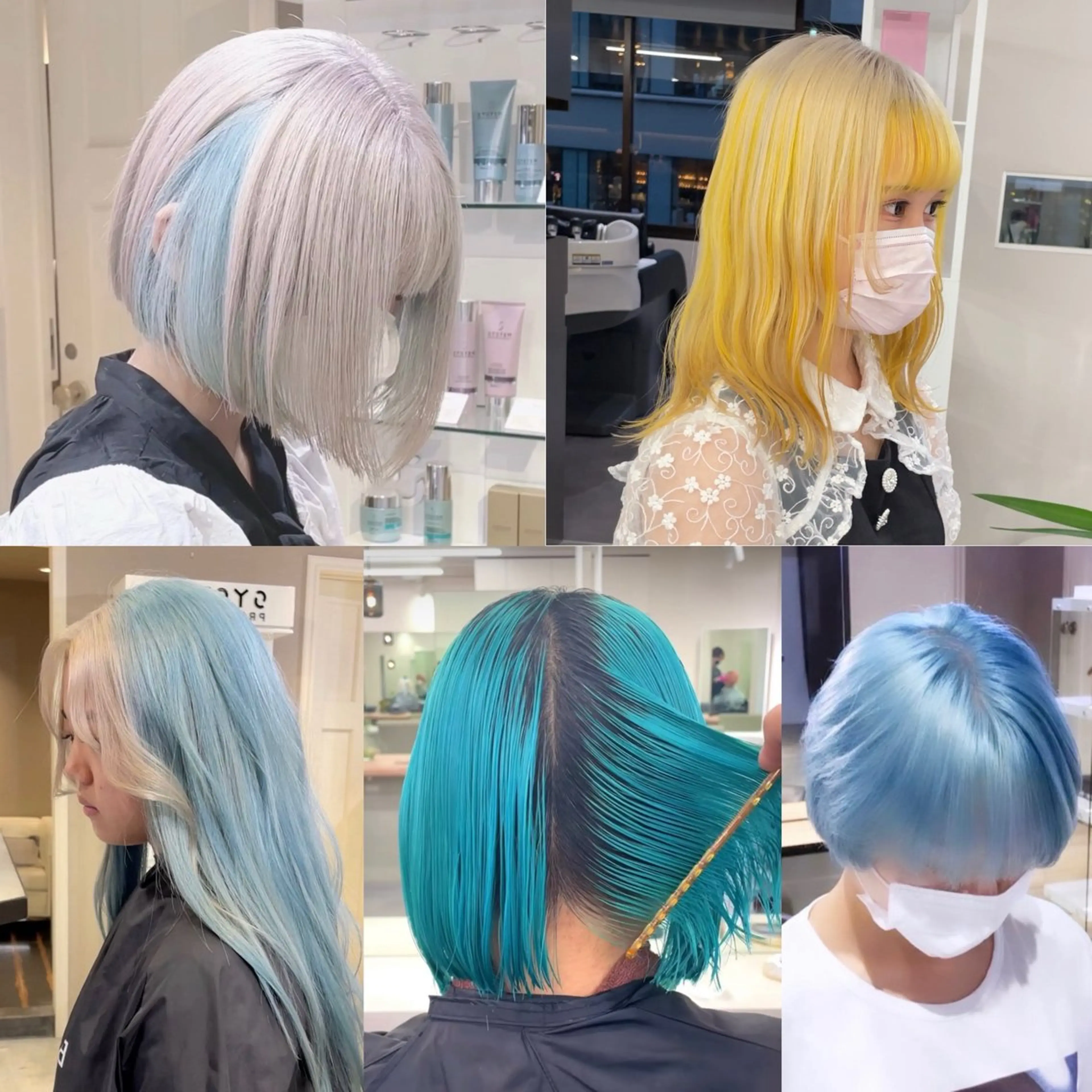 ミディアム カラー デザインカラー 全国No.1歴あり HINATA🥇のヘアスタイル