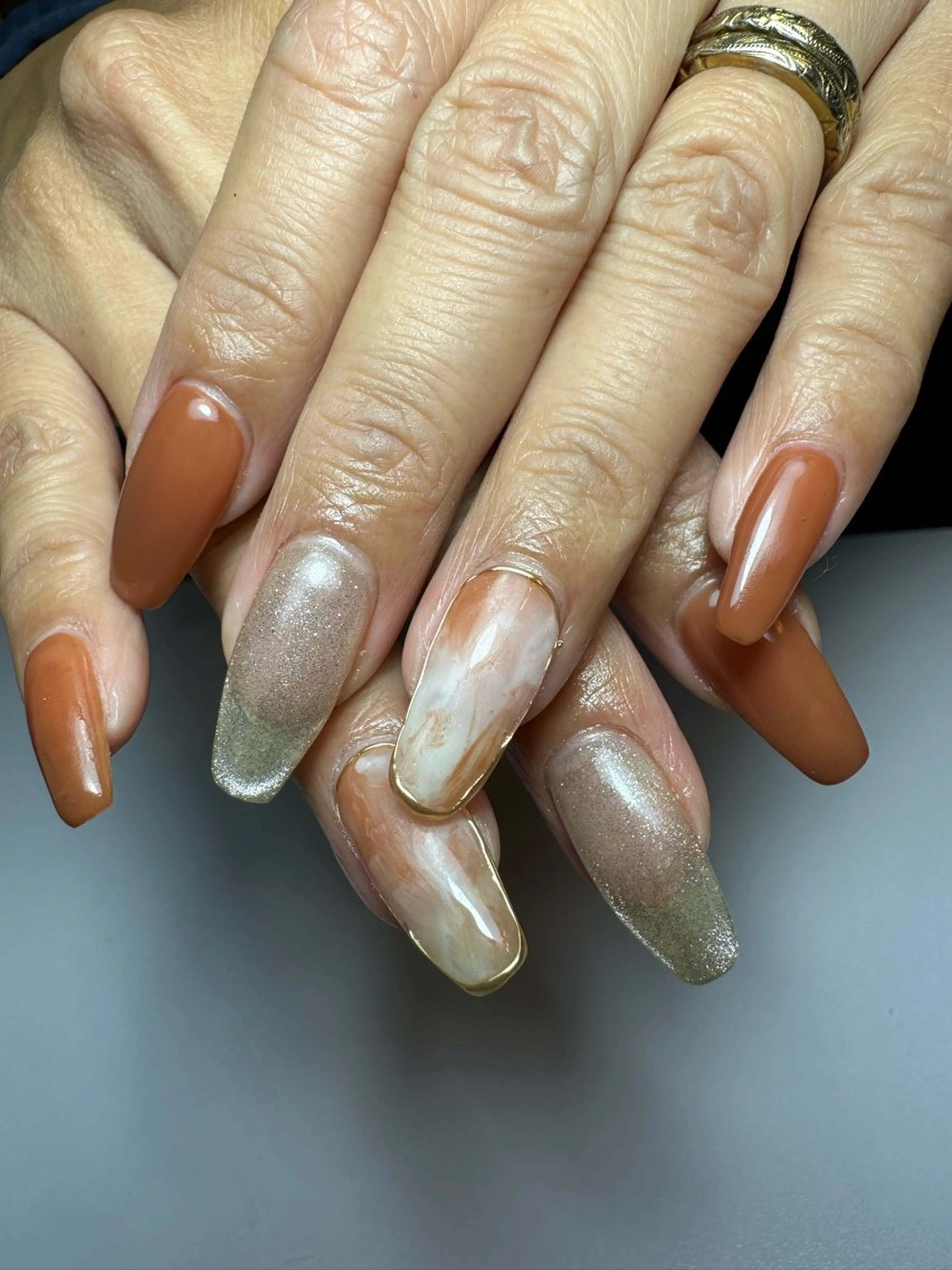 ロング shandy nailのネイルデザイン