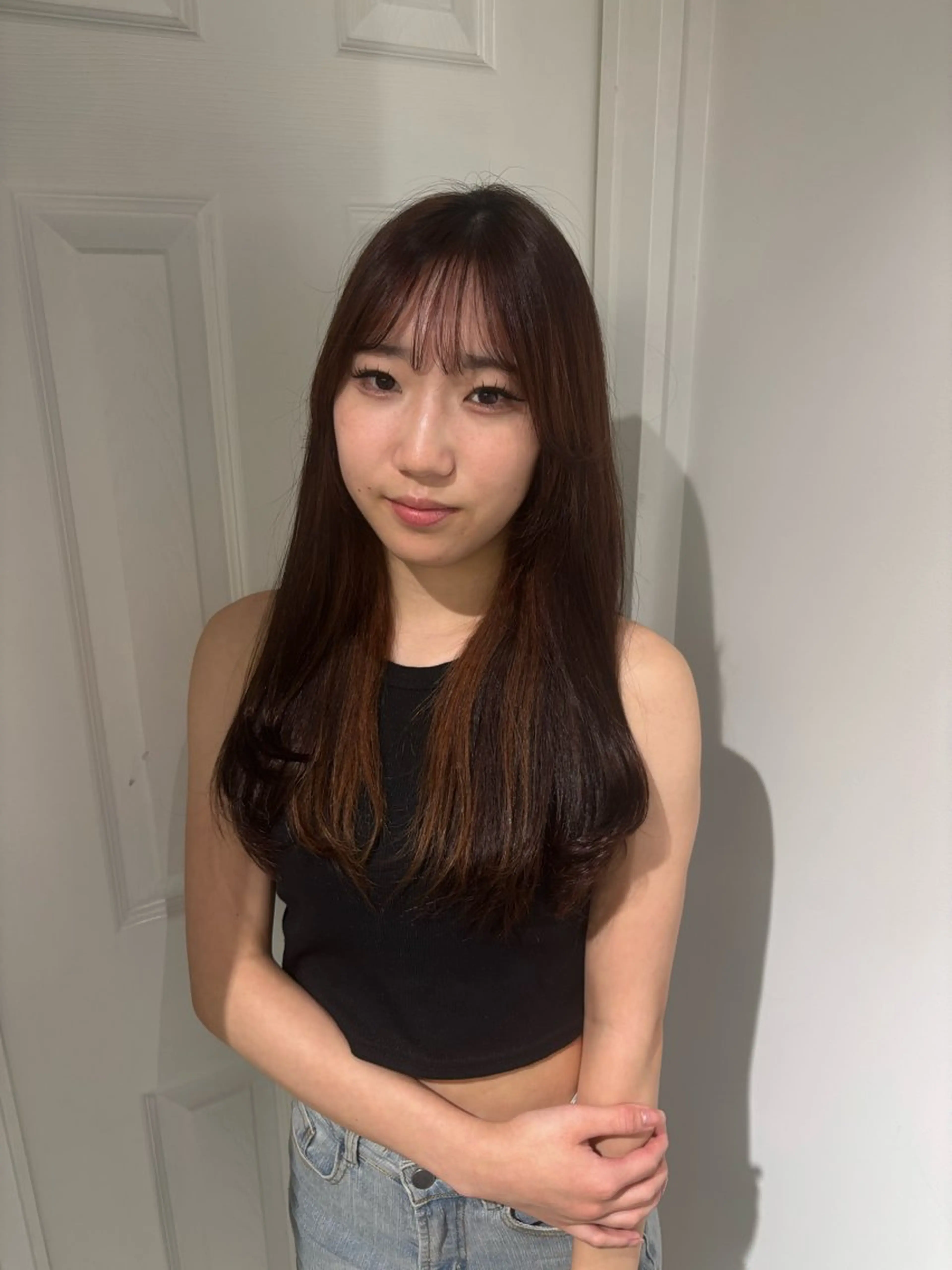 カラー ブリーチ ケアブリーチ デザインカラー ダブルカラー イヤリングカラー 酸性ストレート /ハイトーン/つばさのヘアスタイル