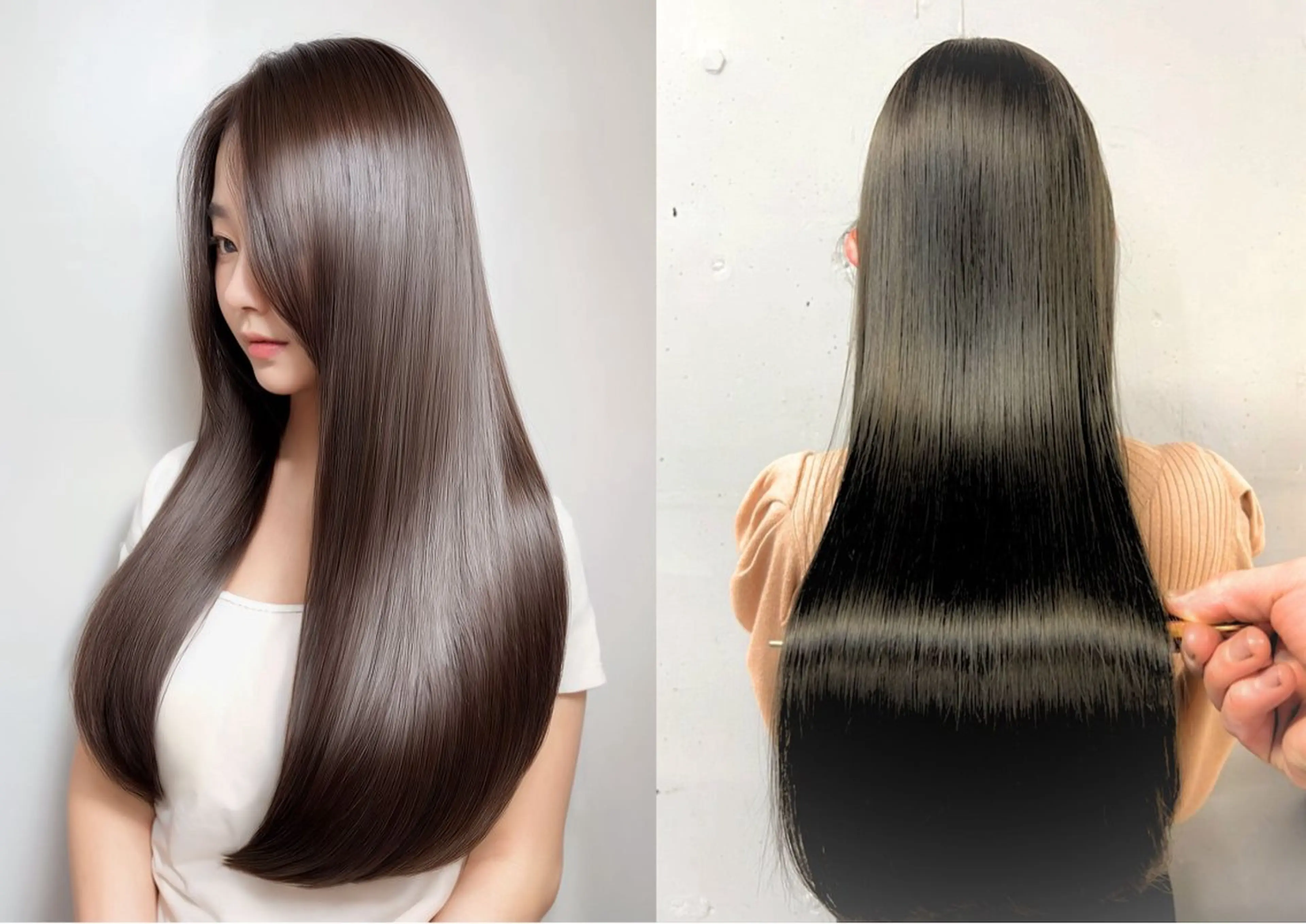 ロング カラー ヘアアレンジ ブリーチ くせ毛 顔周りカット 髪質改善 縮毛矯正 VIM hairおもろまち店のヘアスタイル