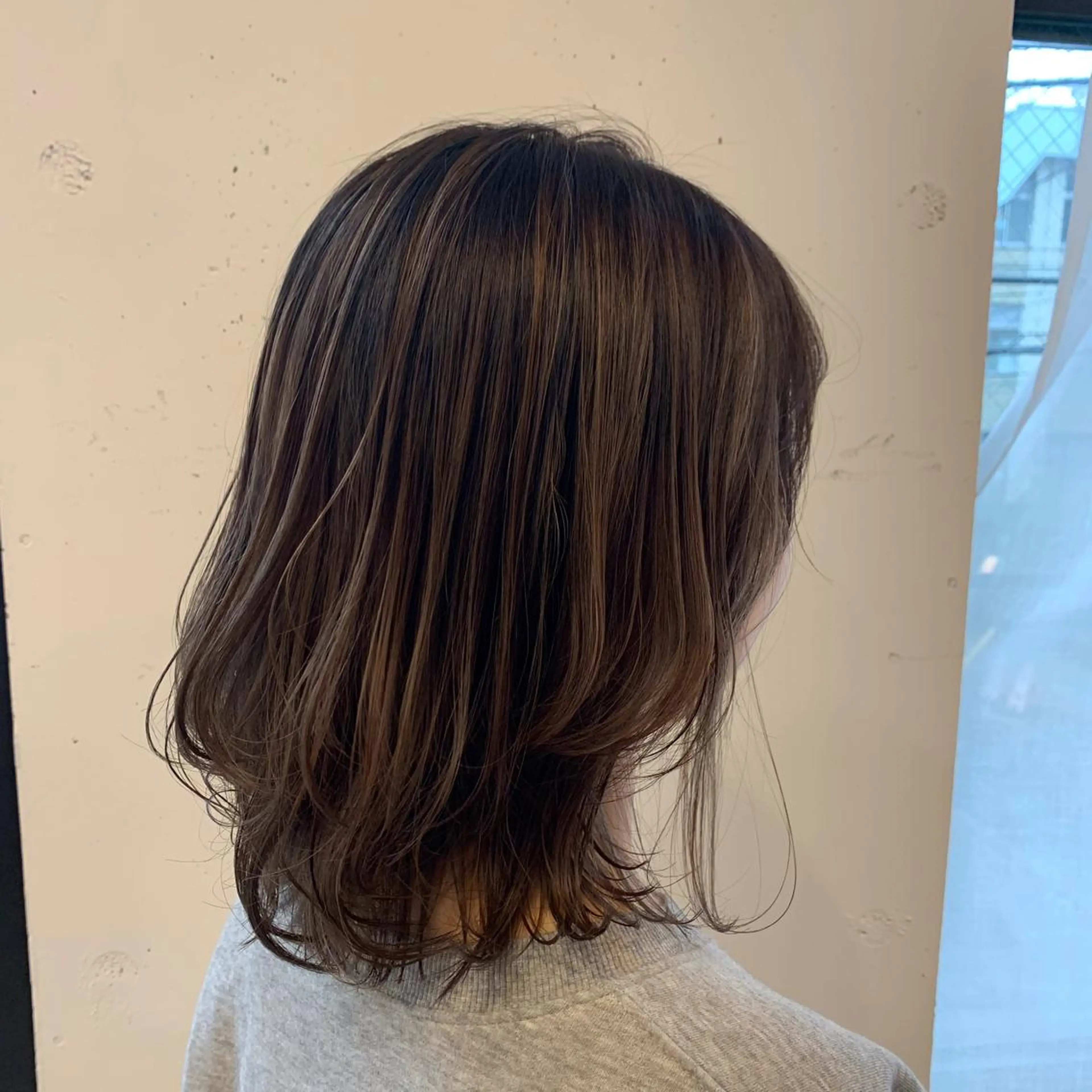 ミディアム カラー まろやかカラー🤎 みなとまほのヘアスタイル