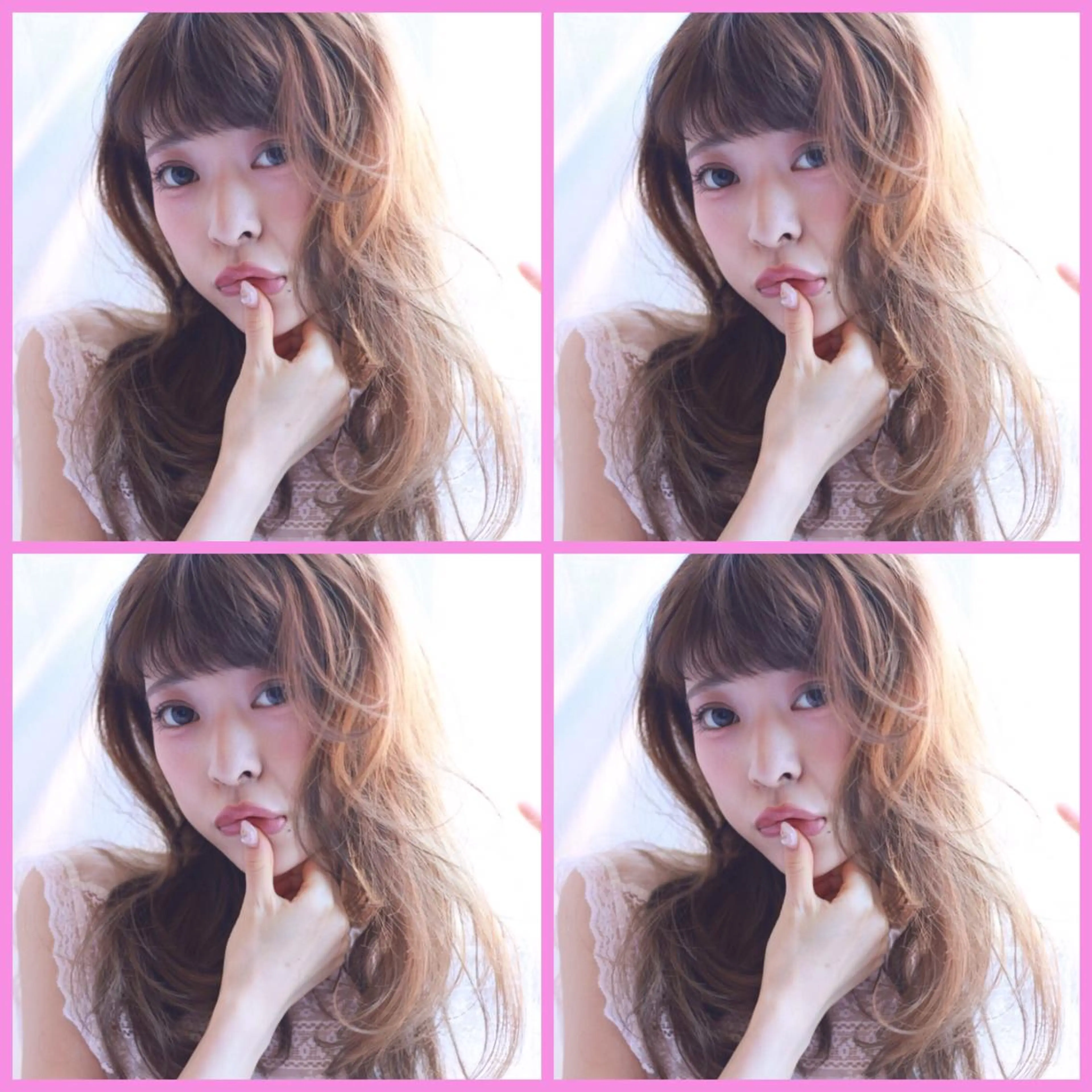 セミロング パーマ ハイトーンデザイン カラー特化🌟木下のヘアスタイル