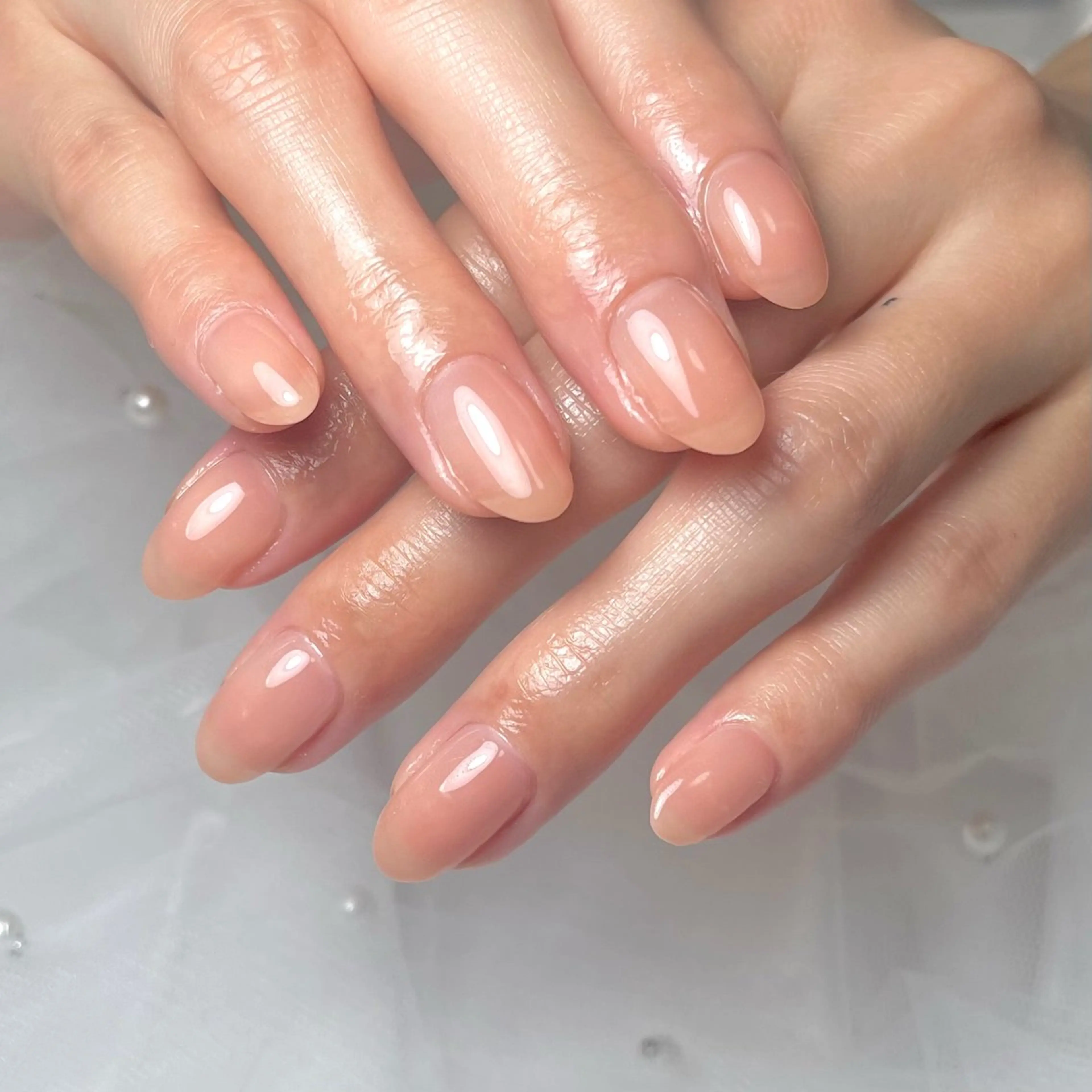 ネイル オフィスネイル ワンカラーネイル ピンク ハンドネイル COCO NAILのネイルデザイン