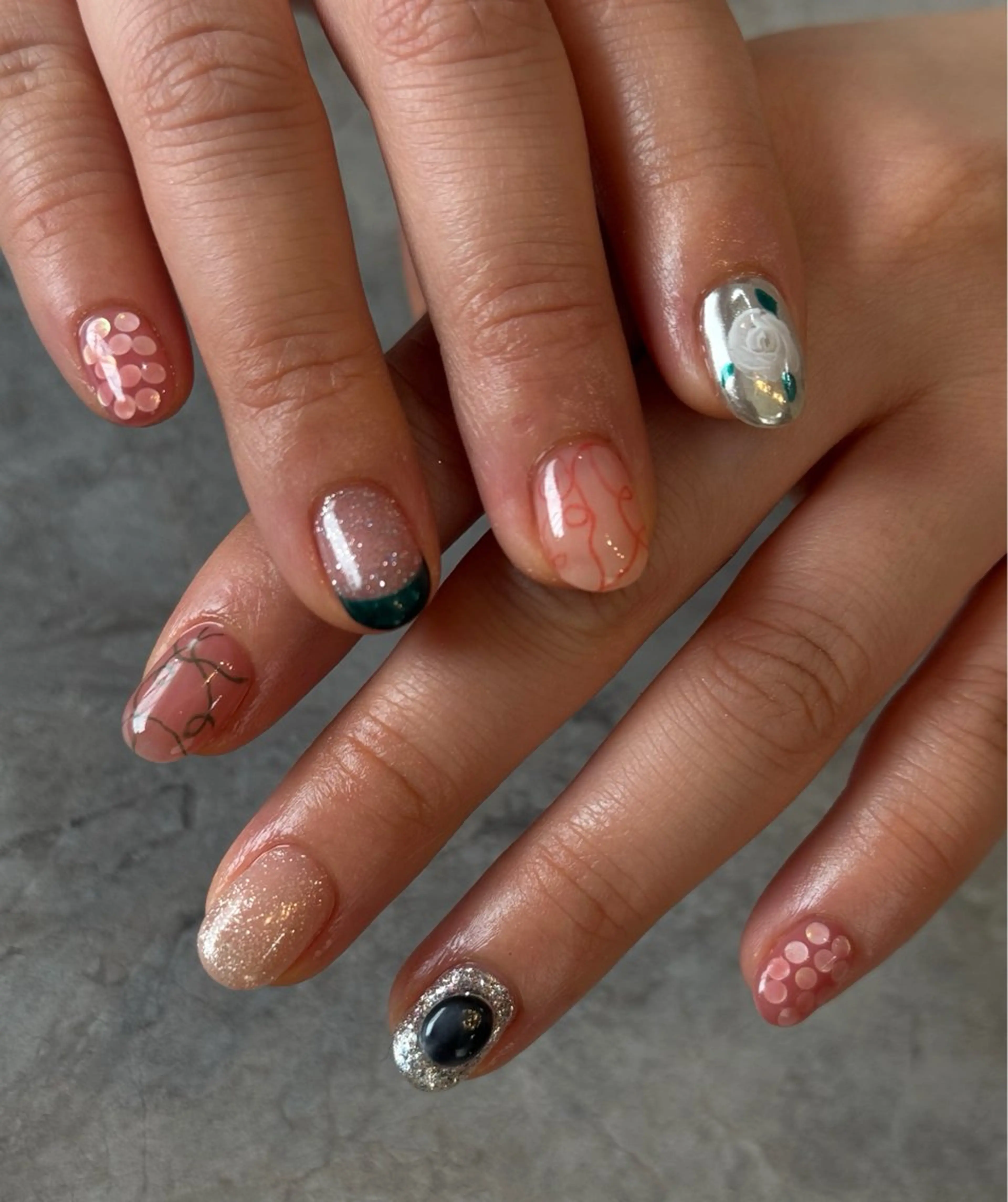 ネイル ニュアンスネイル ハンドネイル Blé nailのネイルデザイン