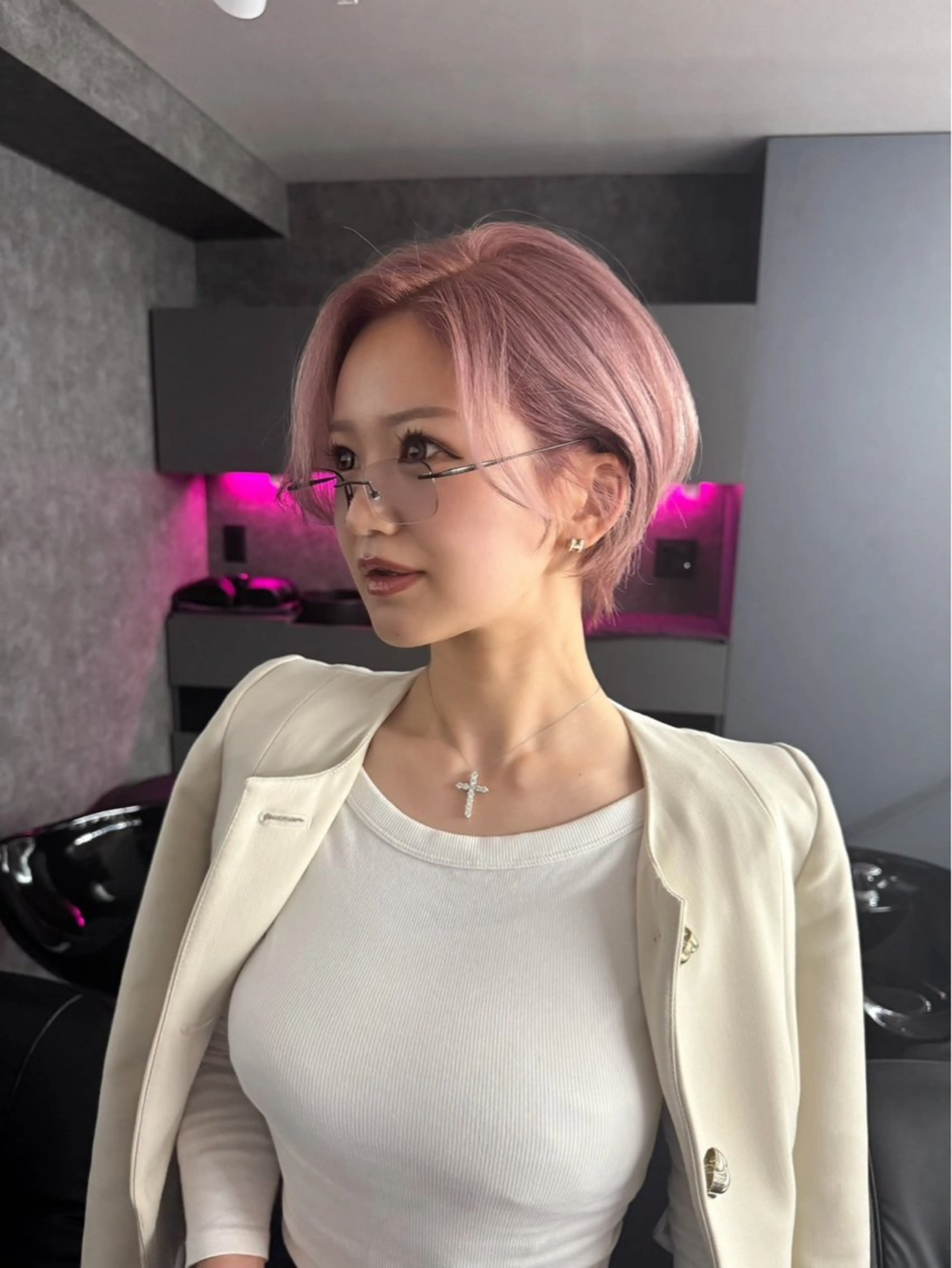 ショート ショートヘア カット ﾊｲﾗｲﾄ/ﾚｲﾔｰ ｶｯﾄ/大嶽謙のヘアスタイル