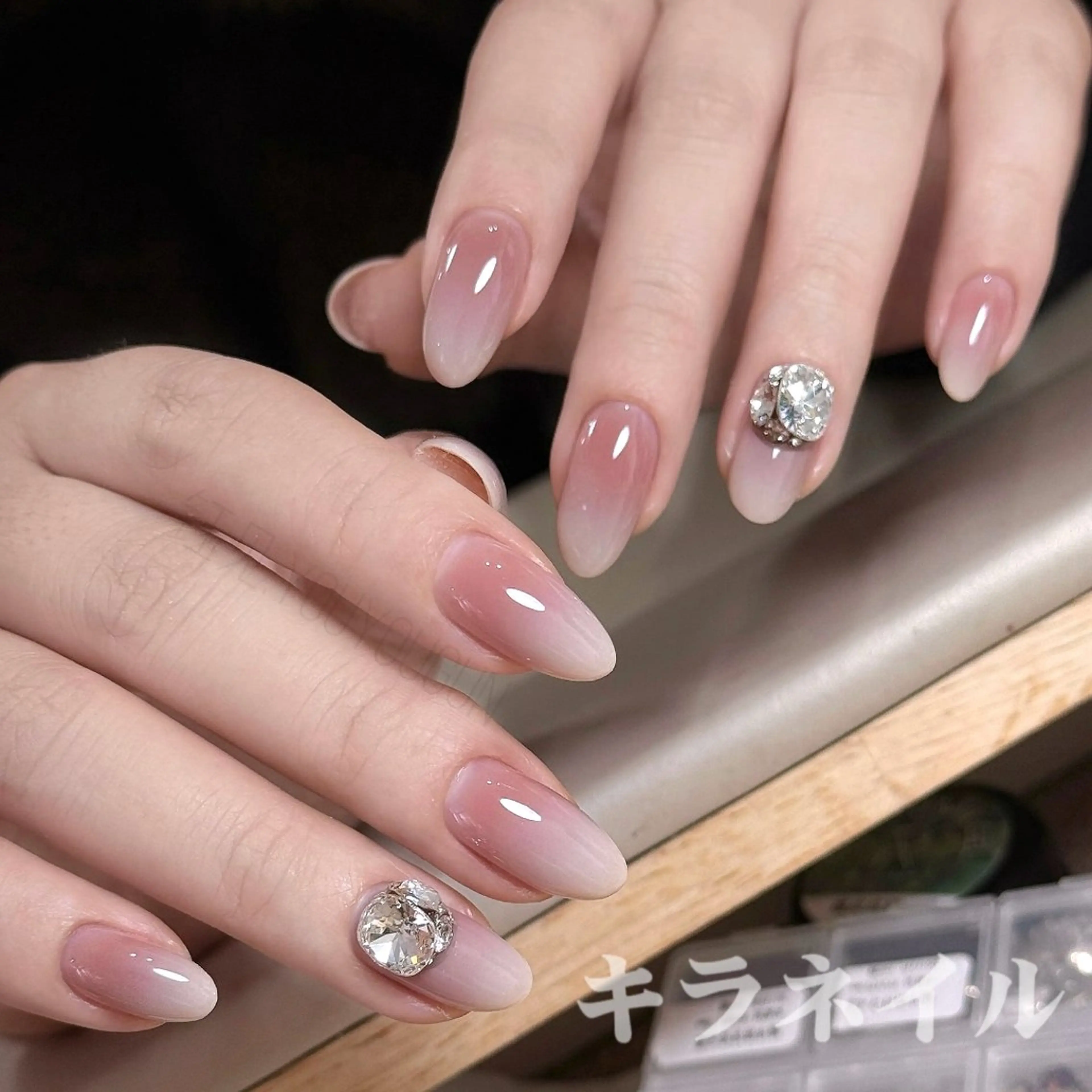 ネイル ハンドネイル 🎀kira 長さだし💗モチ最高のネイルデザイン