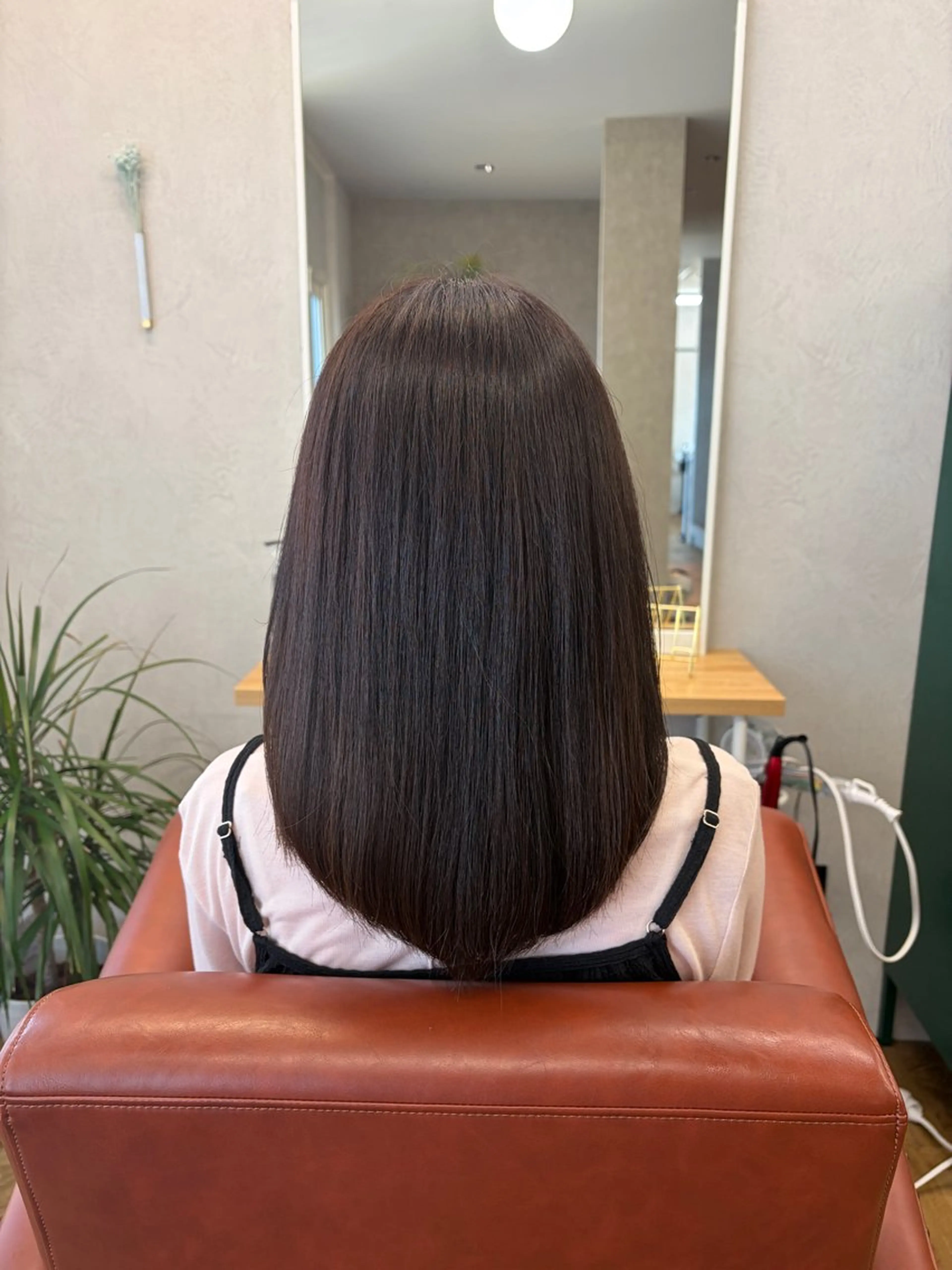 セミロング レイヤーカット ローレイヤー カット 髪質改善×韓国風/小 顔レイヤー/早瀬櫻子のヘアスタイル