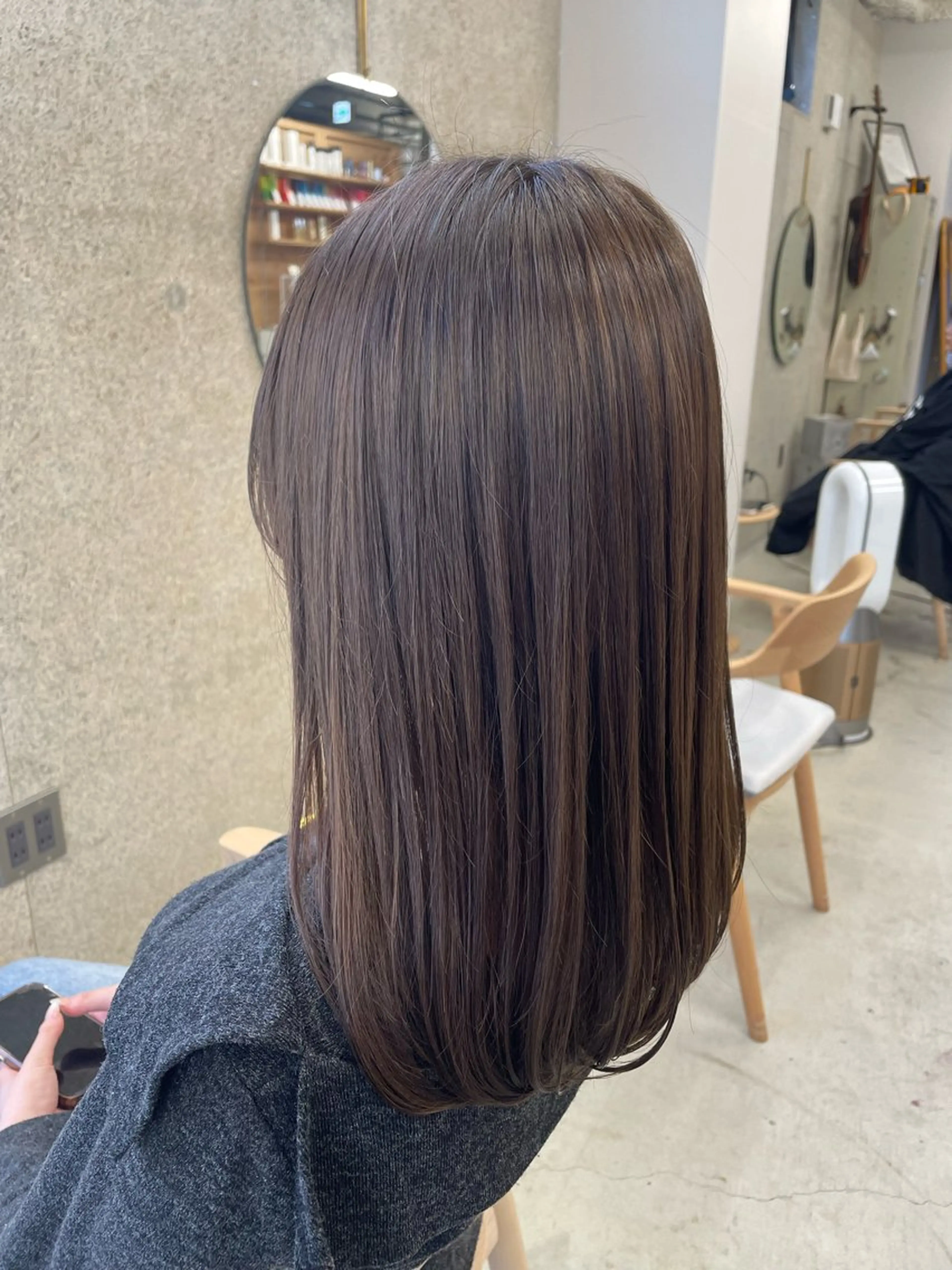 セミロング ヘアカラー トリートメント SiLO／ mahiroのヘアスタイル