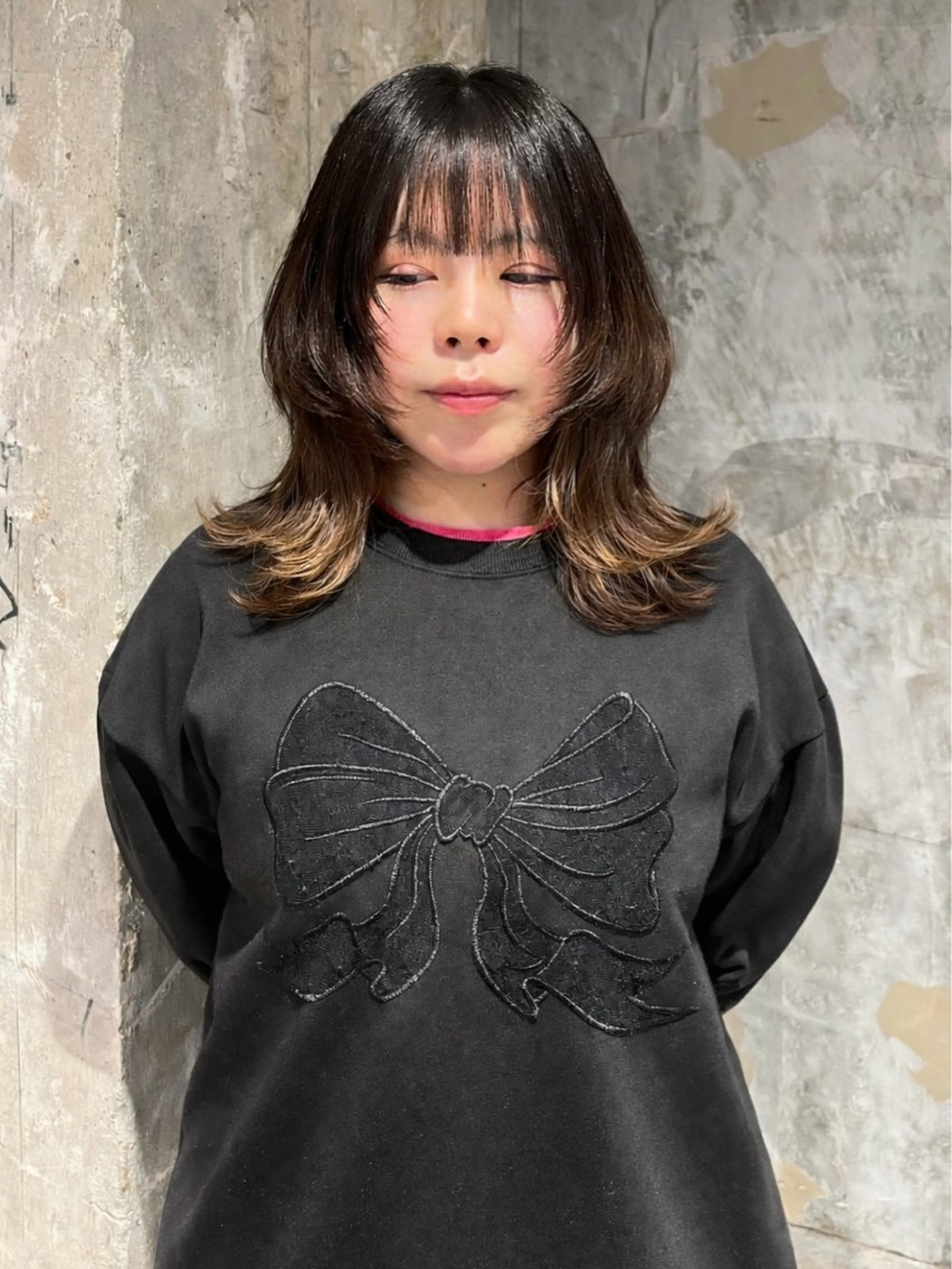 セミロング 阪倉 美玲のヘアスタイル