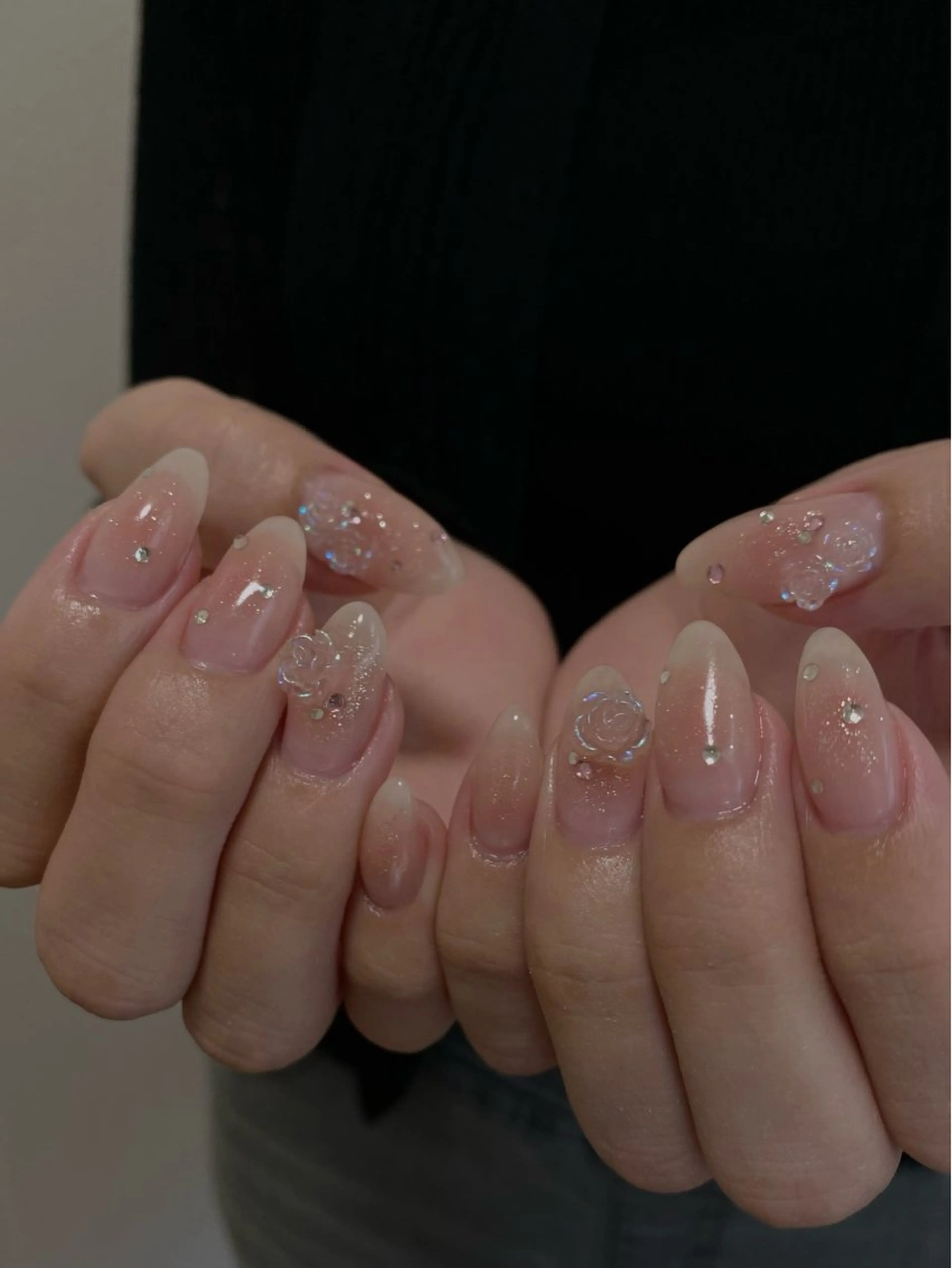 ネイル チークネイル 持ち込み rena nailのネイルデザイン