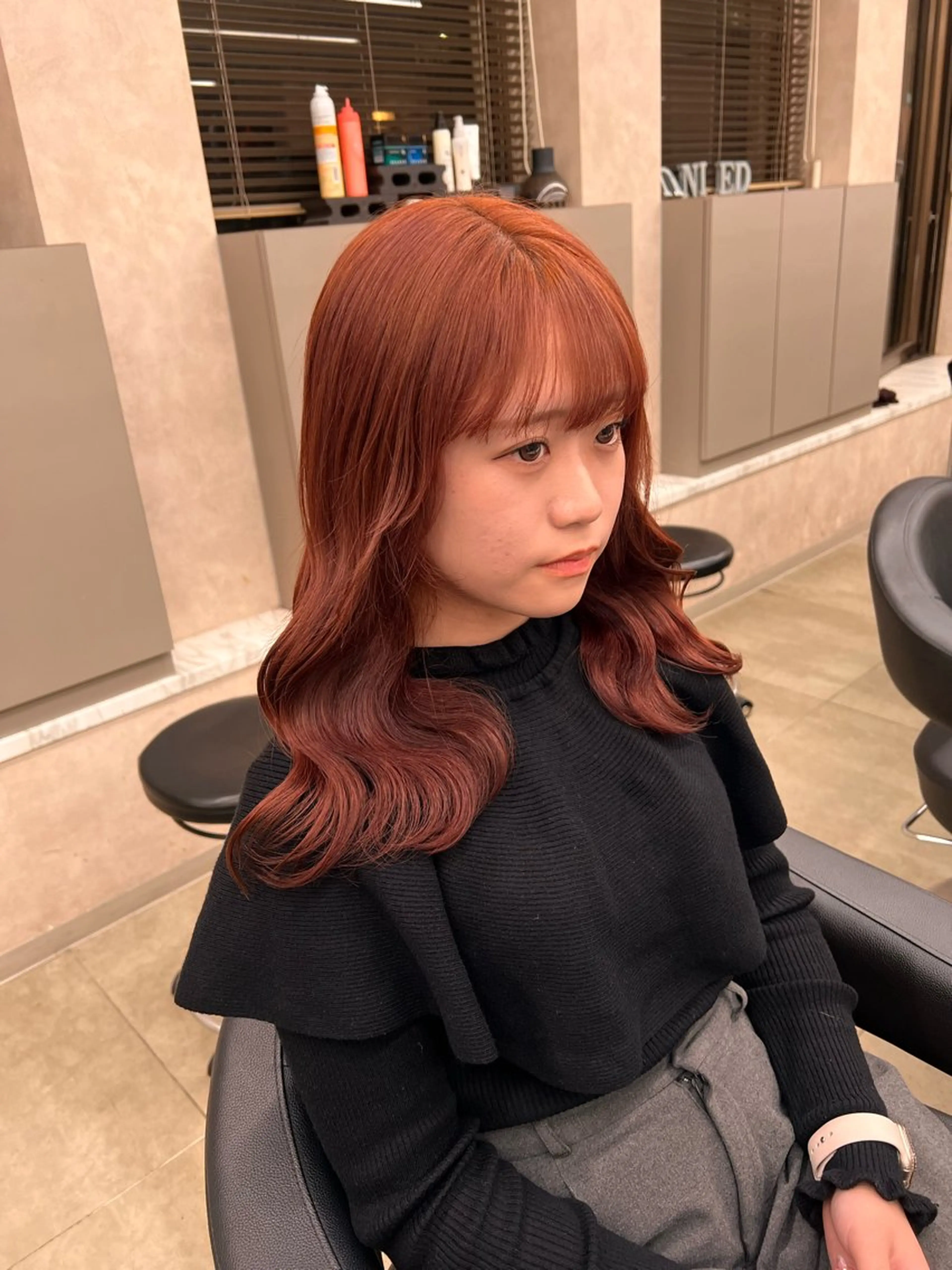 セミロング カラー 💖札幌カラー 指名No.1💖玲奈のヘアスタイル