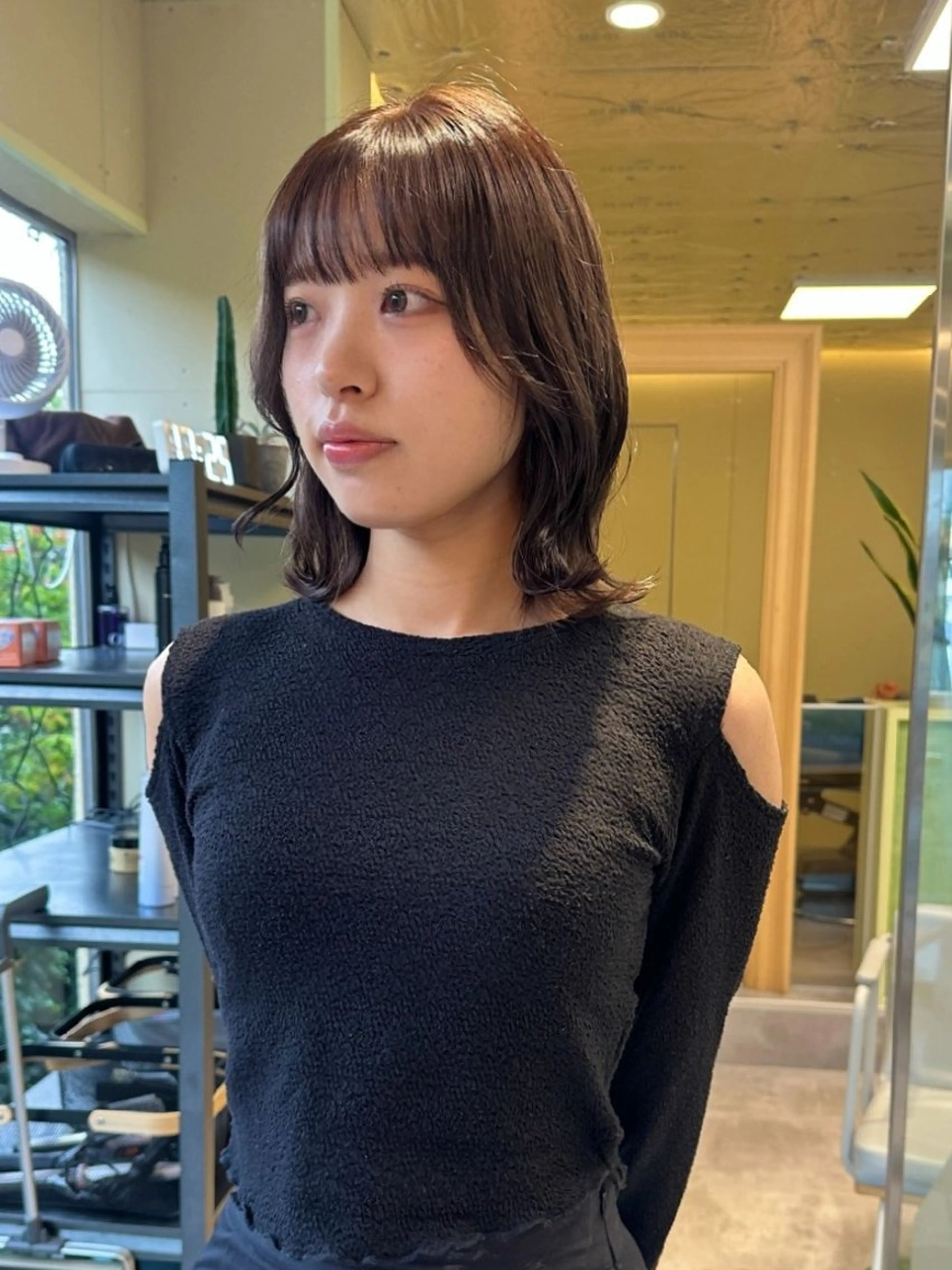 ショート ボブ カット ヘアカラー トリートメント 新宿×扱いやすいボブ /ボブ専門TAMEのヘアスタイル