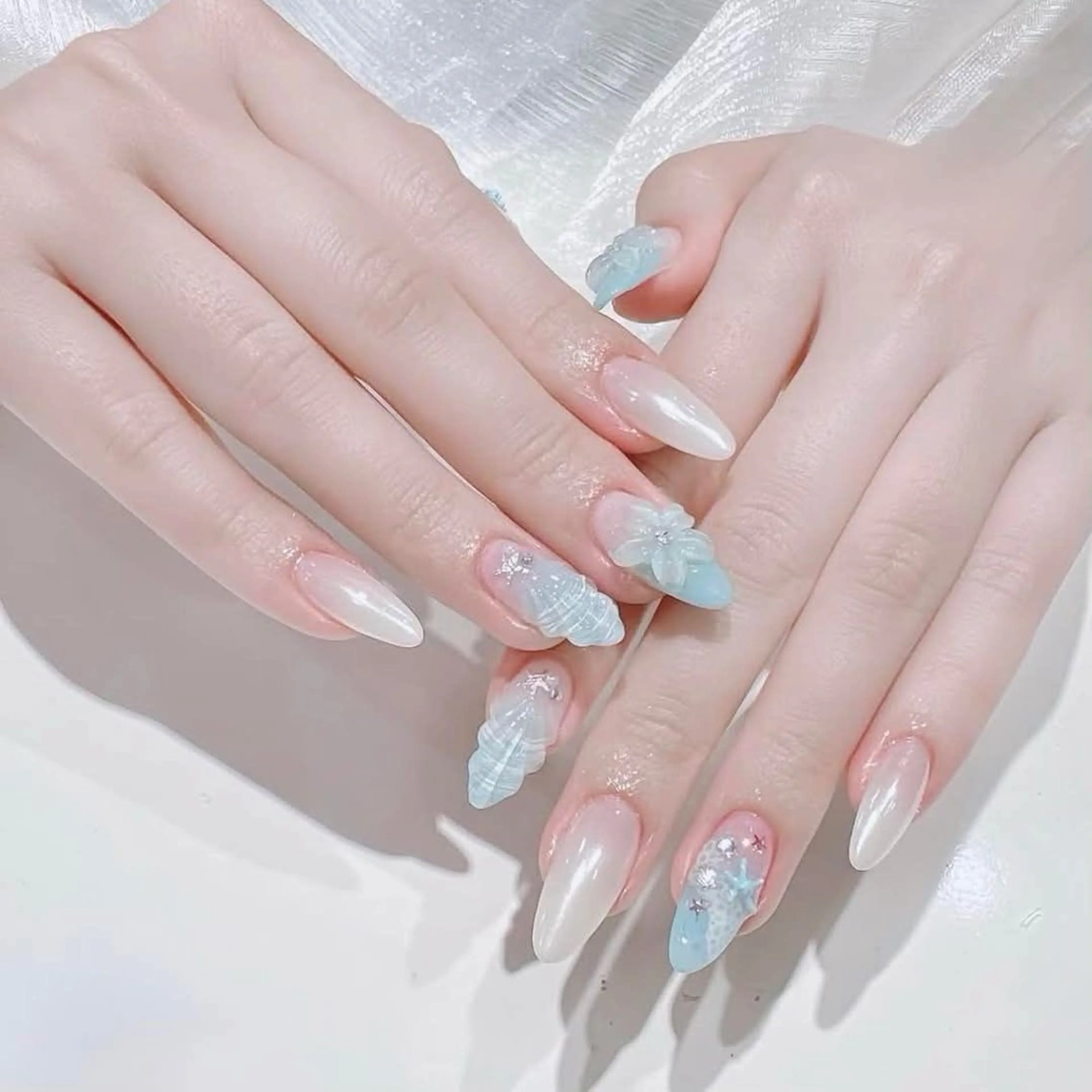 ネイル アートネイル 韓国ネイル マグネットネイル ワンホンネイル Hina KawaiiNailのネイルデザイン