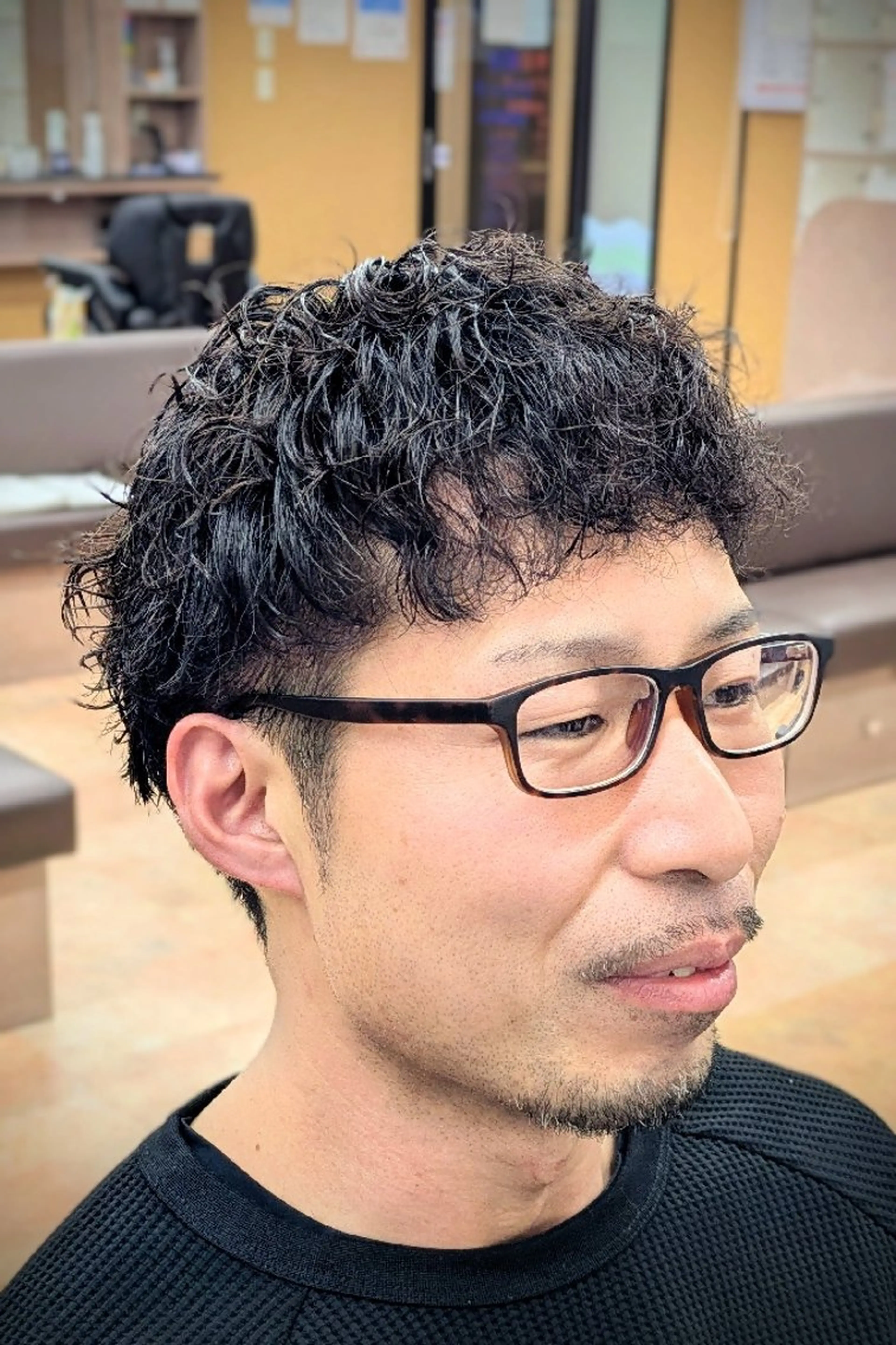 ショート パーマ 理容プラージュ燕三条 福井のヘアスタイル