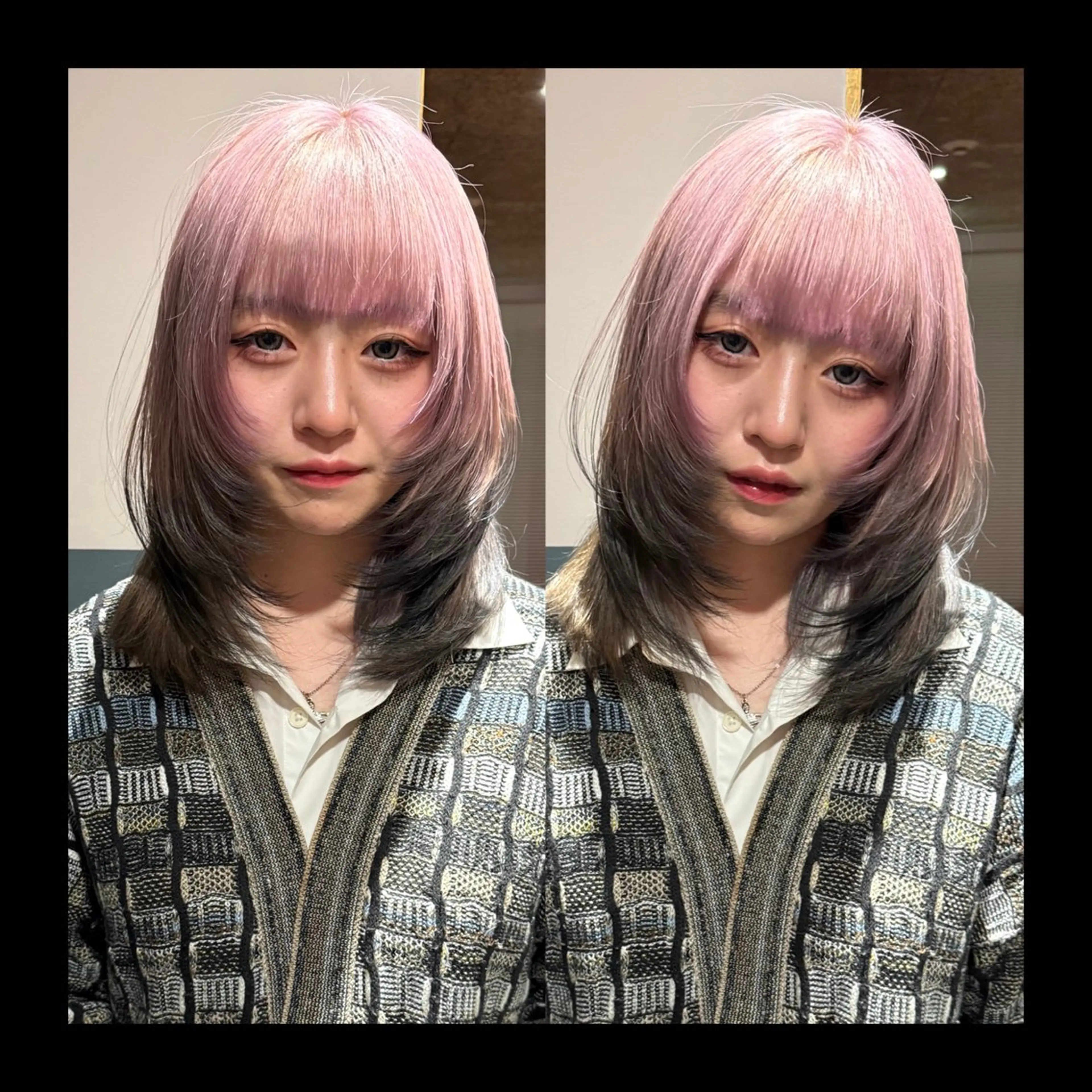 セミロング カラー カット ヘアカラー トリートメント mai / linoah˚✧のヘアスタイル
