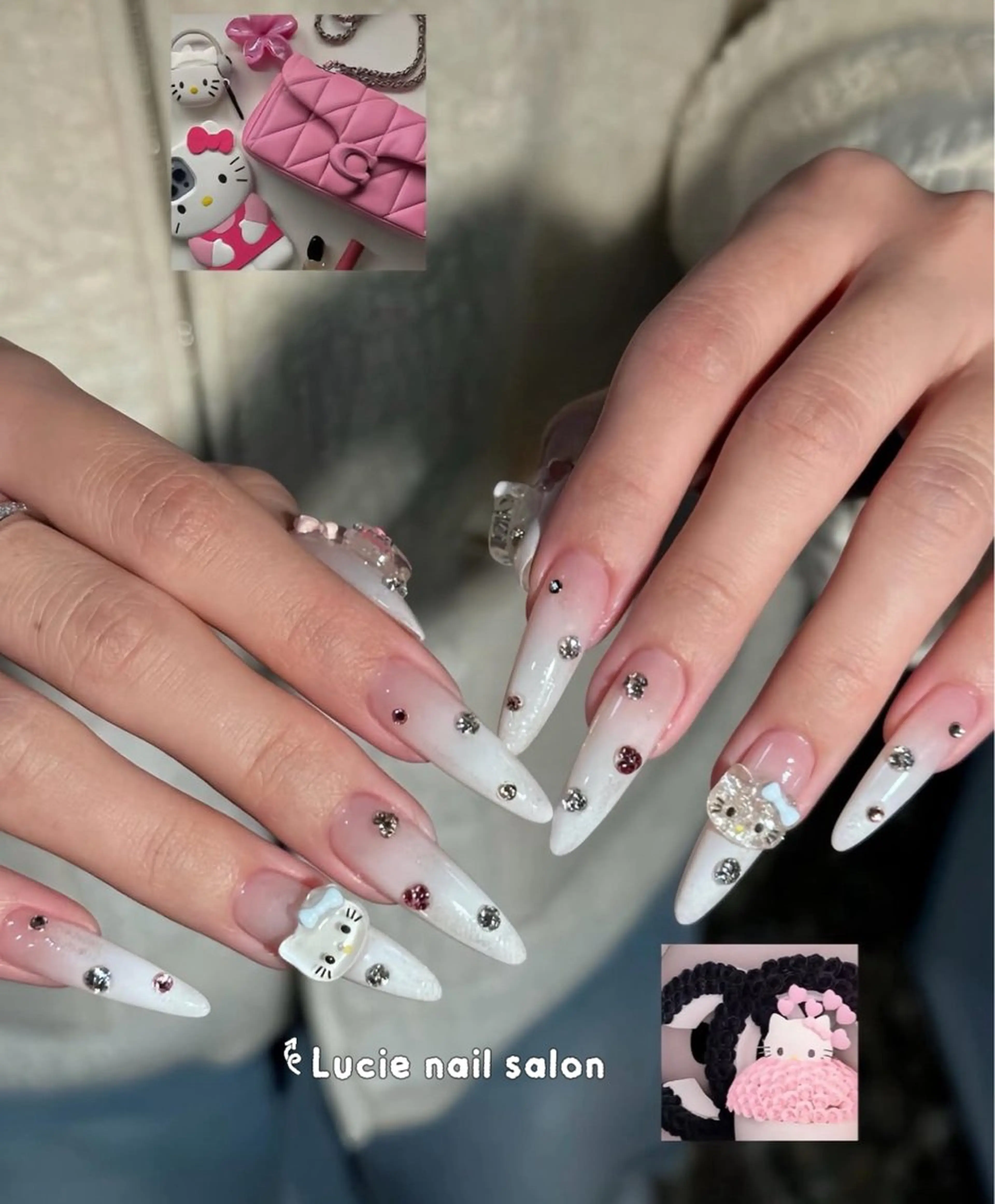 ネイル フレンチネイル ジェルネイル グラデーション 持ち込み オフィスネイル ハンドネイル LUCIE NAILのネイルデザイン