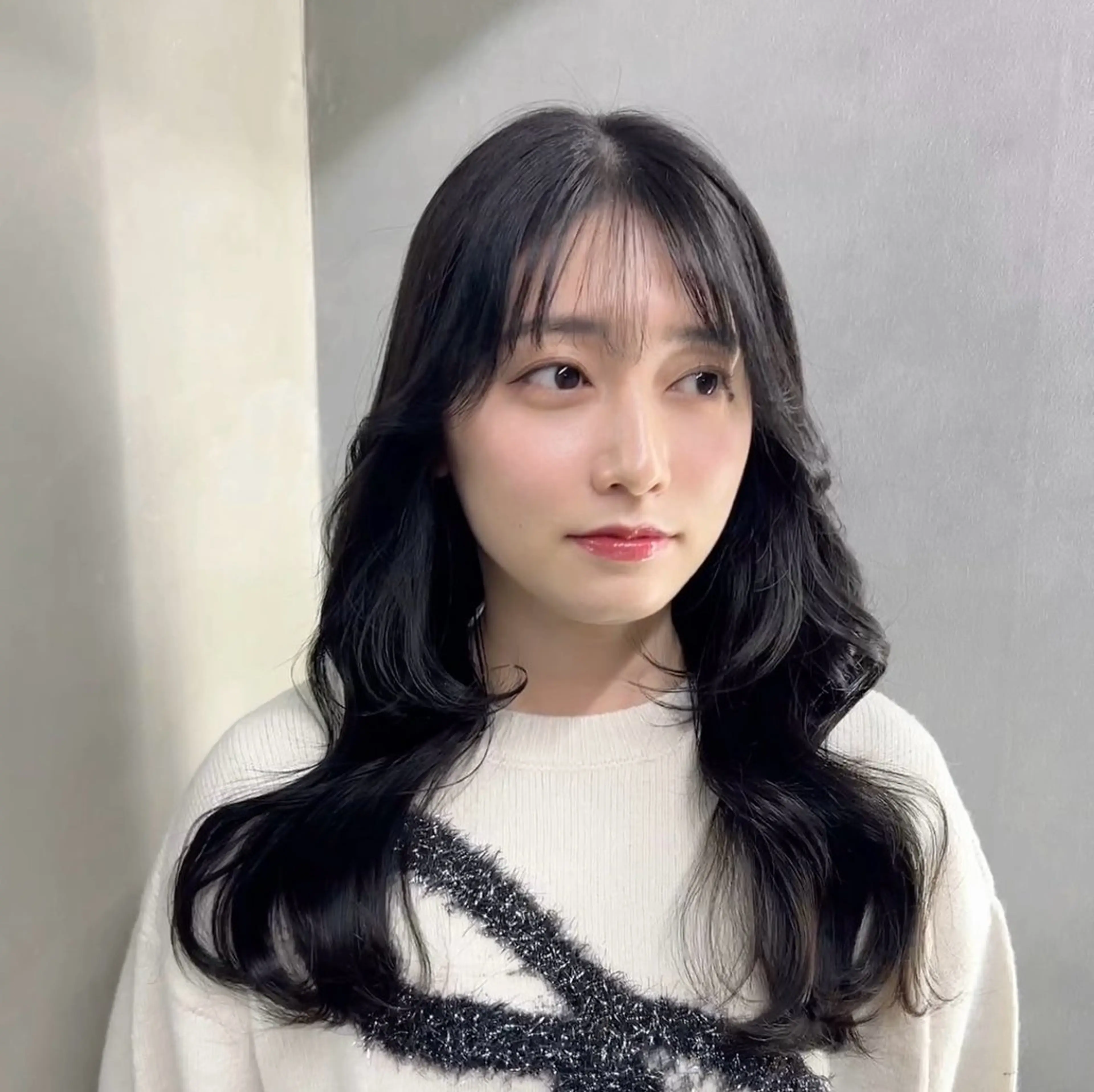 セミロング カット ヘアカラー トリートメント 阿倍野/髪質改善 /縮毛矯正/坪田幸広のヘアスタイル