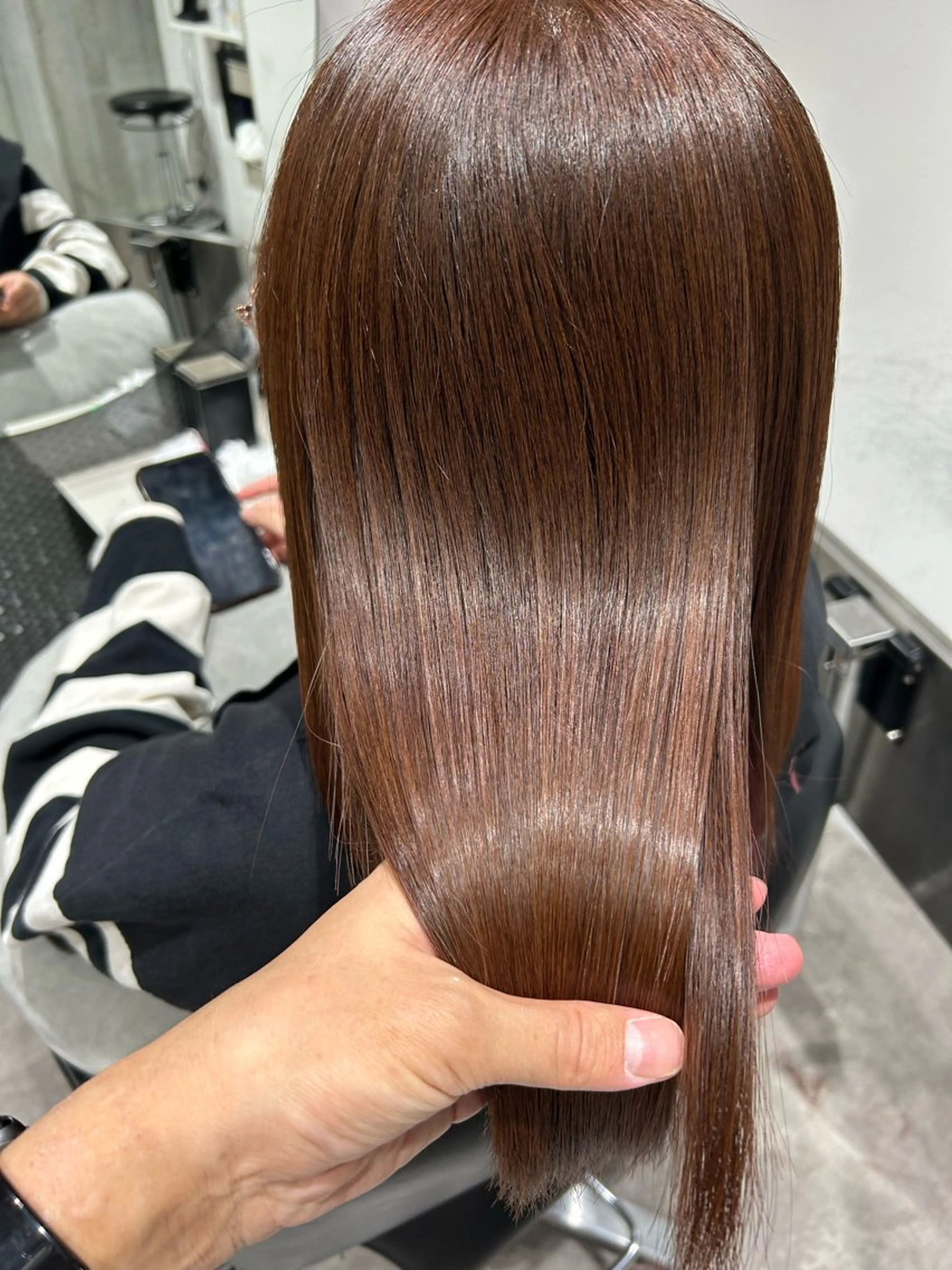 ミディアム カラー ベージュカラー ピンクカラー ピンクベージュ トリートメント 藤田 .のヘアスタイル