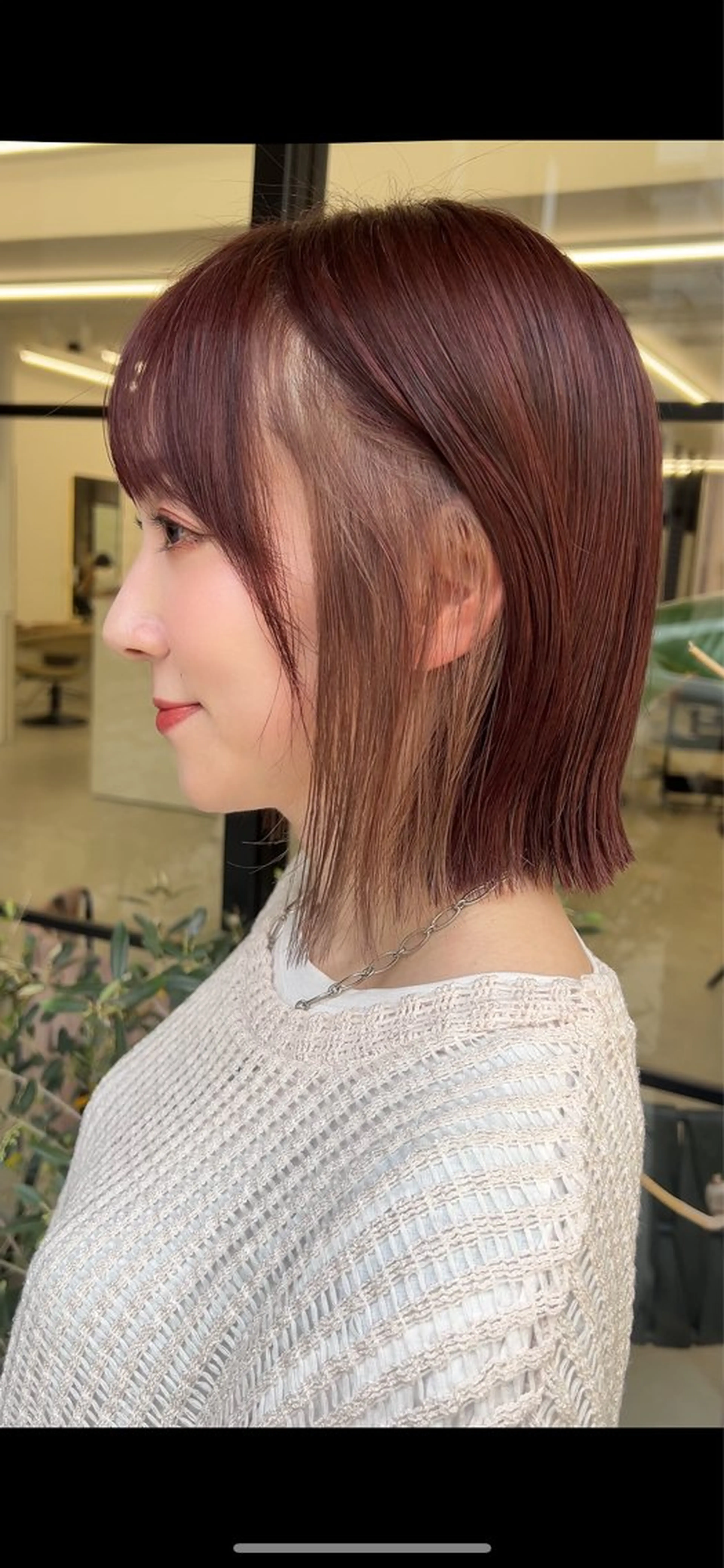 ショート カラー ボブ/縮毛矯正/艶髪 /さのまなみのヘアスタイル