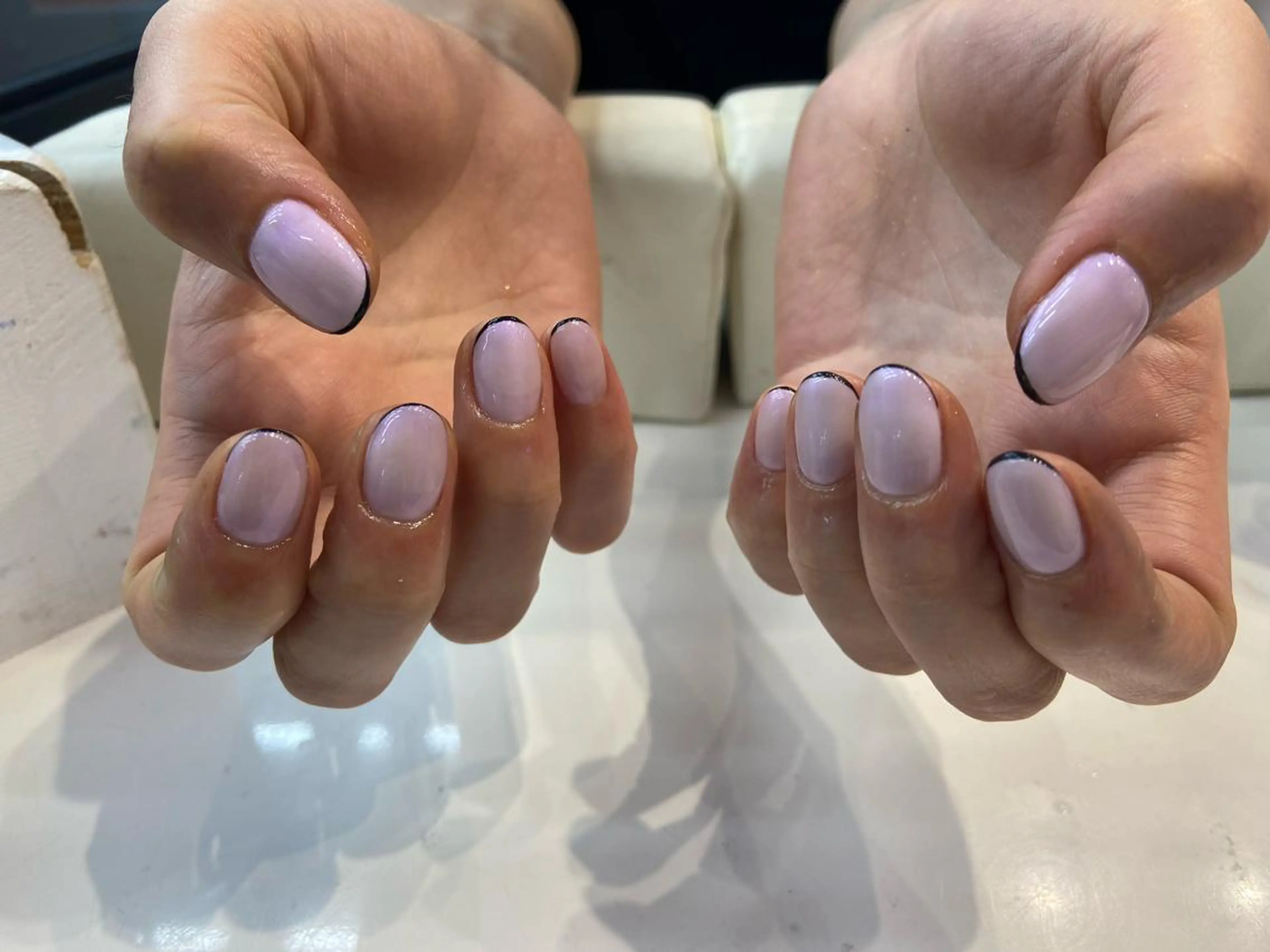 ネイル オーロラネイル フレンチネイル SHELLTOKYO idaのネイルデザイン