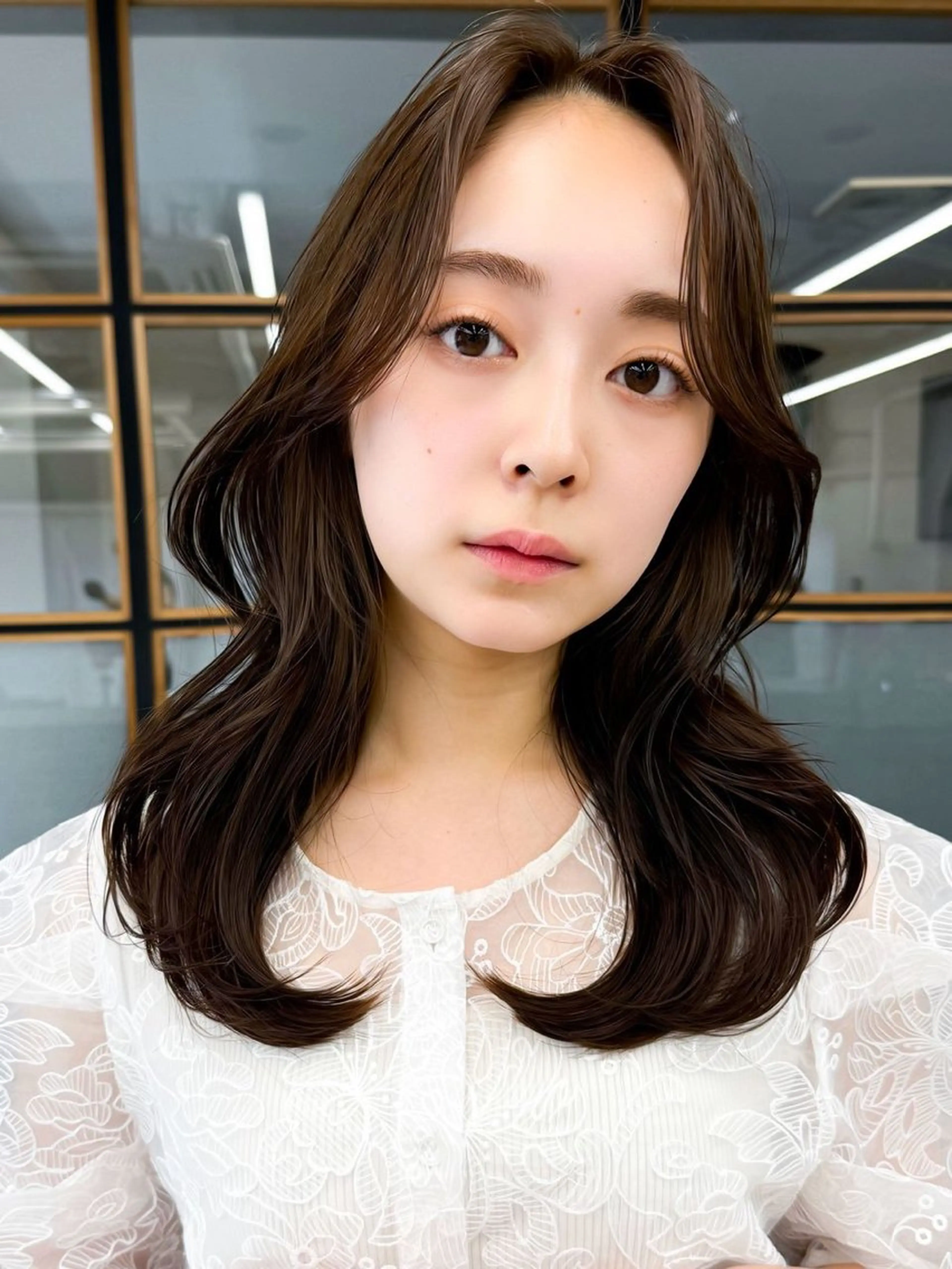 ロング カラー カット ヘアカラー トリートメント 艶カラー/縮毛矯正/ 鴨川育弥のヘアスタイル