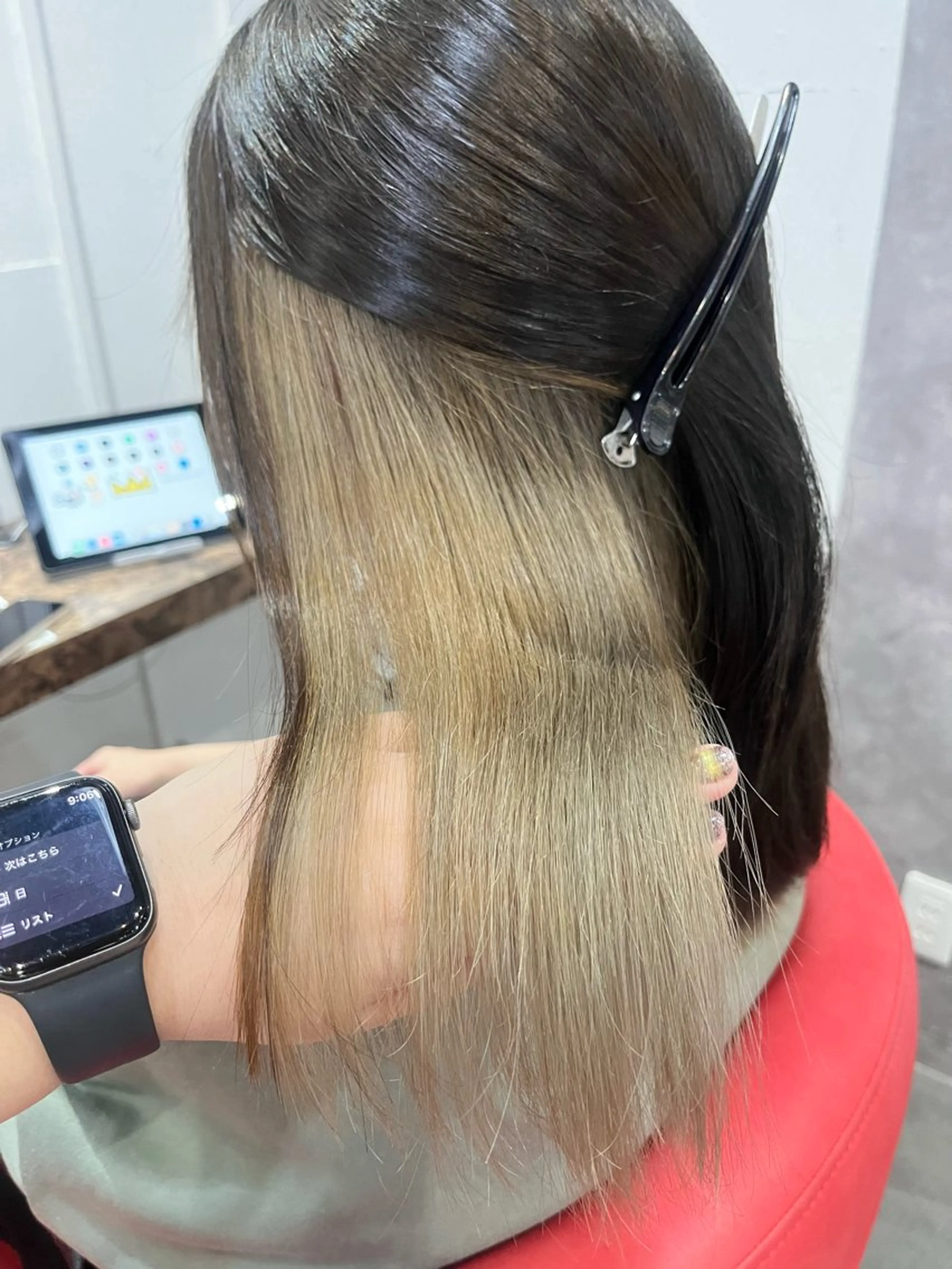 セミロング カラー ヘアカラー 駅チカ【ali'i】 アリイ花崎友美☘のヘアスタイル