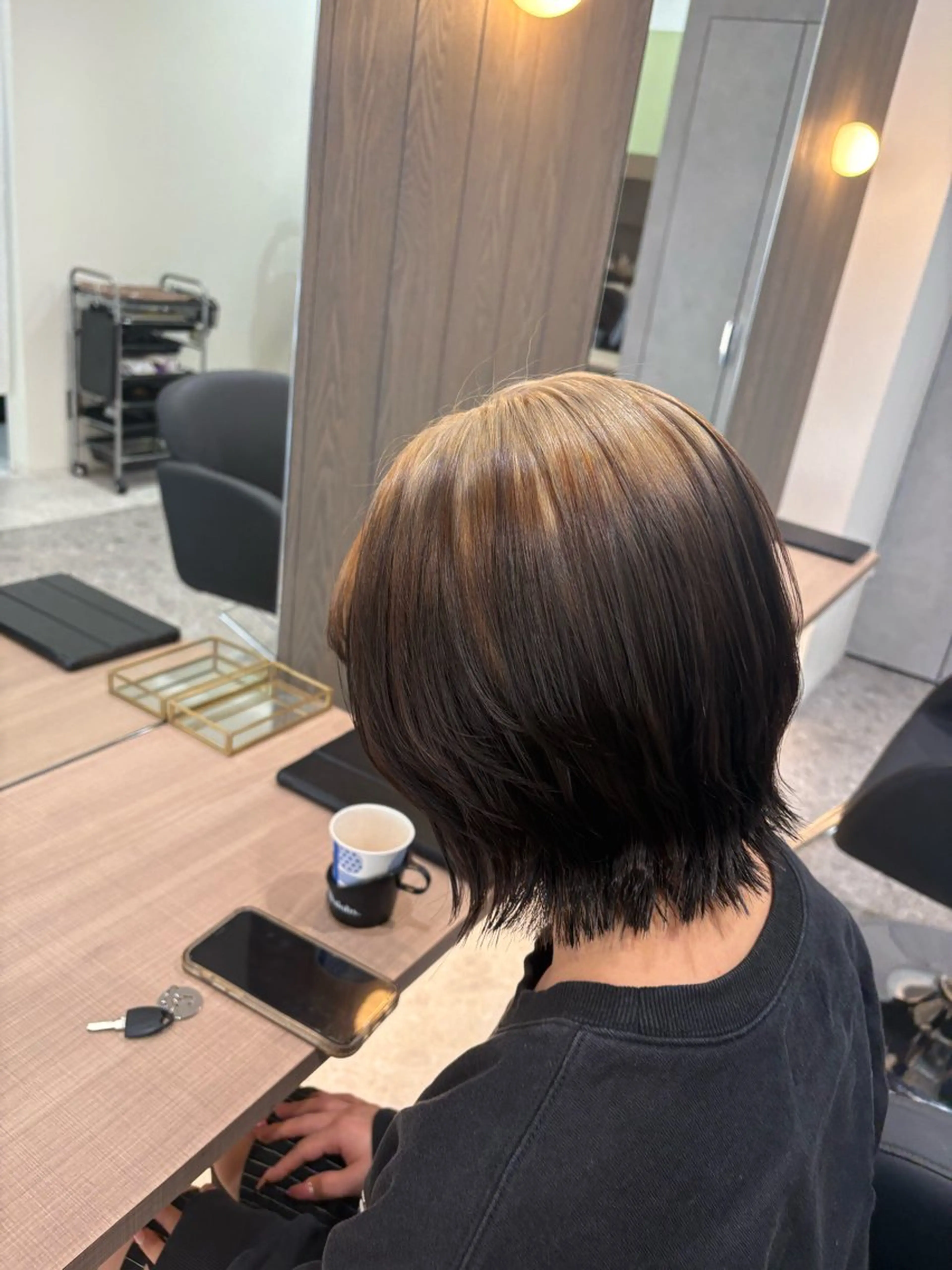 ショート カット ヘアカラー トリートメント EIGHT 野々市 イトウミサキのヘアスタイル