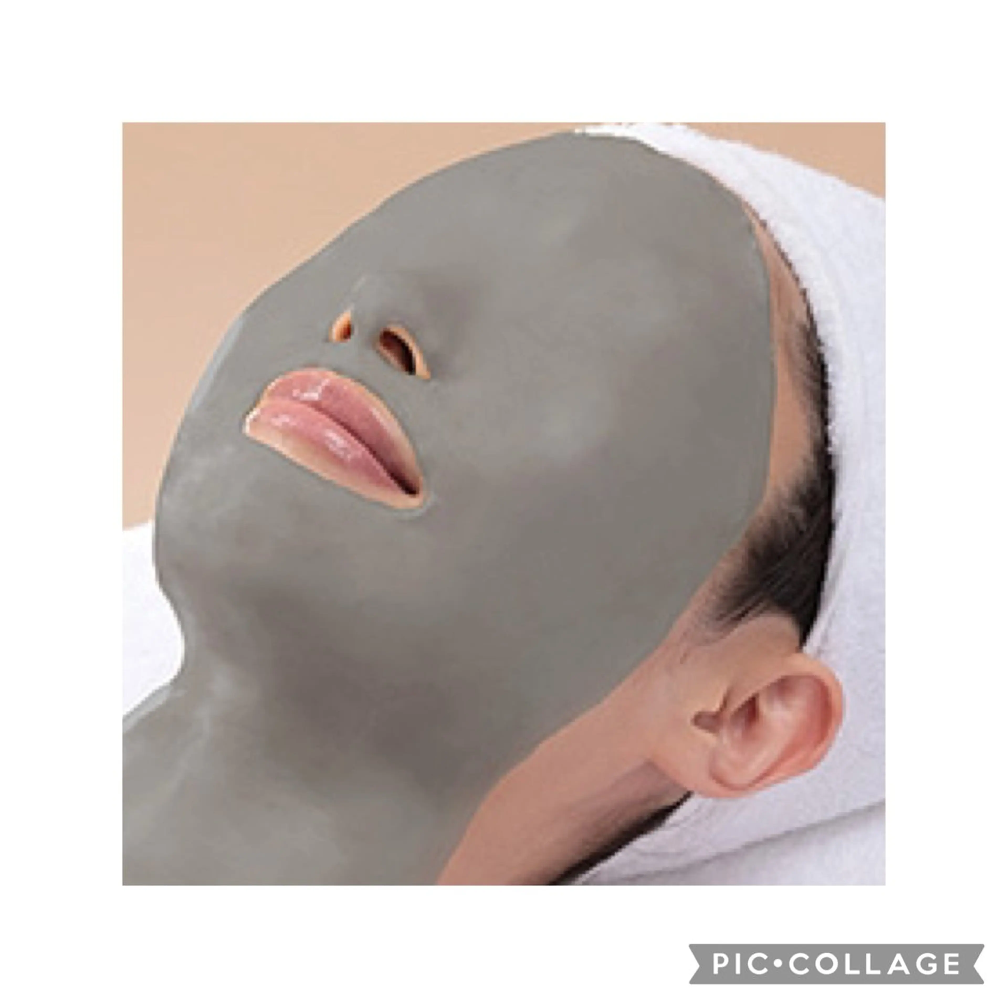 50分のフェイシャルデコルテエステ&クリーンパック　毛穴の汚れを炭の力でとりますの写真