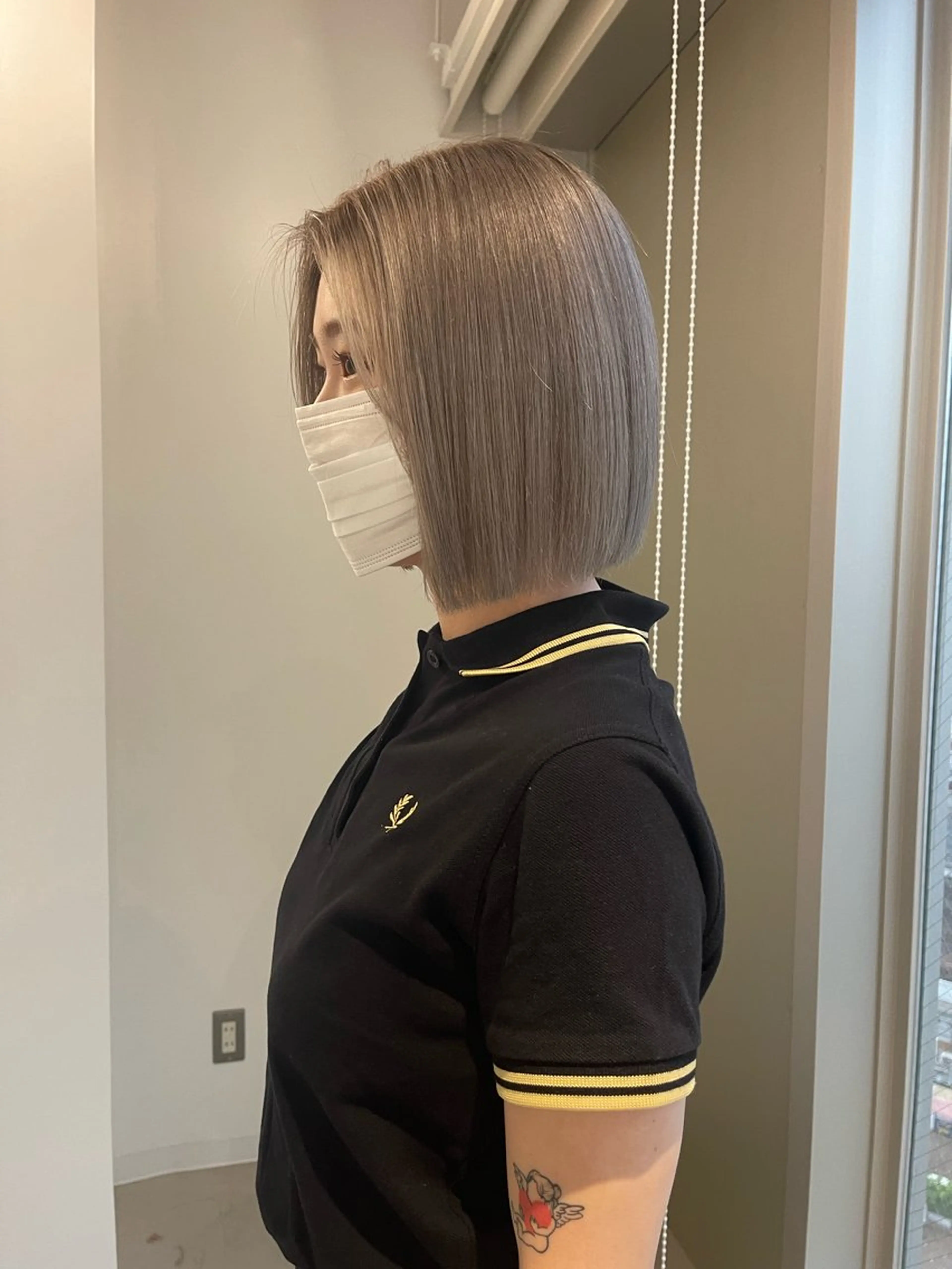 ショート カラー 店長 MANAMI /ブリーチ/骨格ボブのヘアスタイル