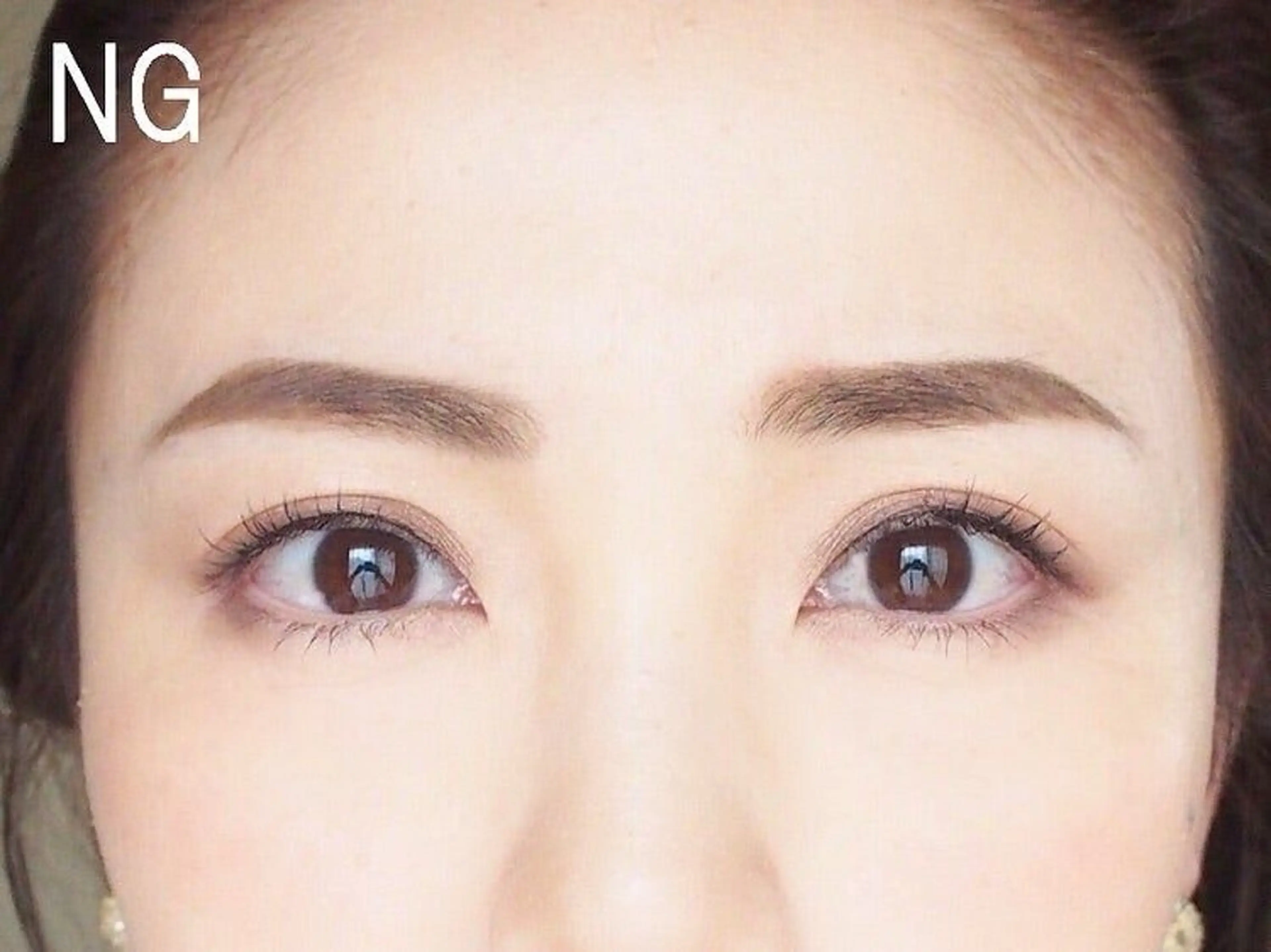 アイブロースタイリングの写真