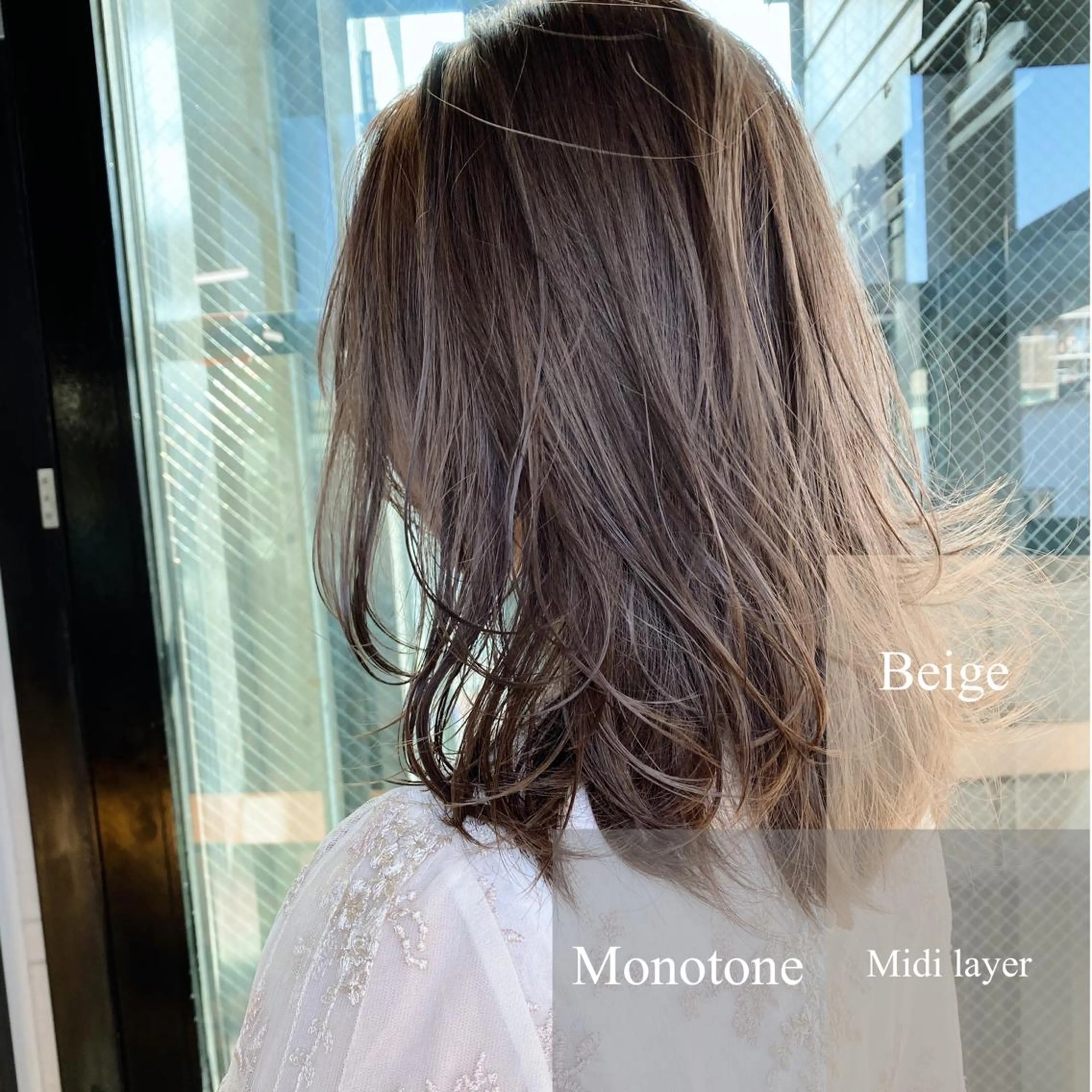 ミディアム カラー ヨシモトリョウ 髪質改善/美髪のヘアスタイル