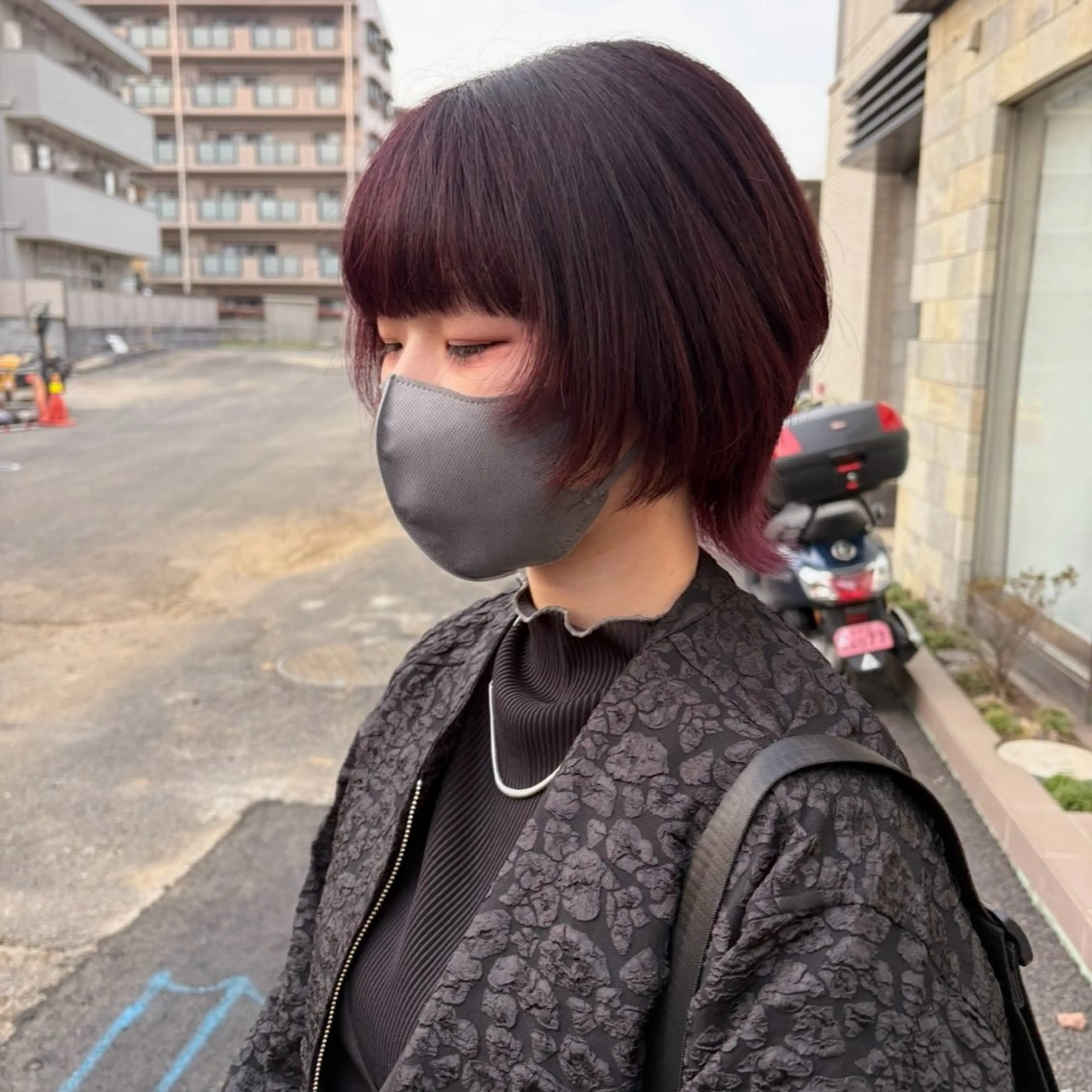 ショート ボブ ウルフカット カット ヘアカラー 渡辺 健太郎のヘアスタイル