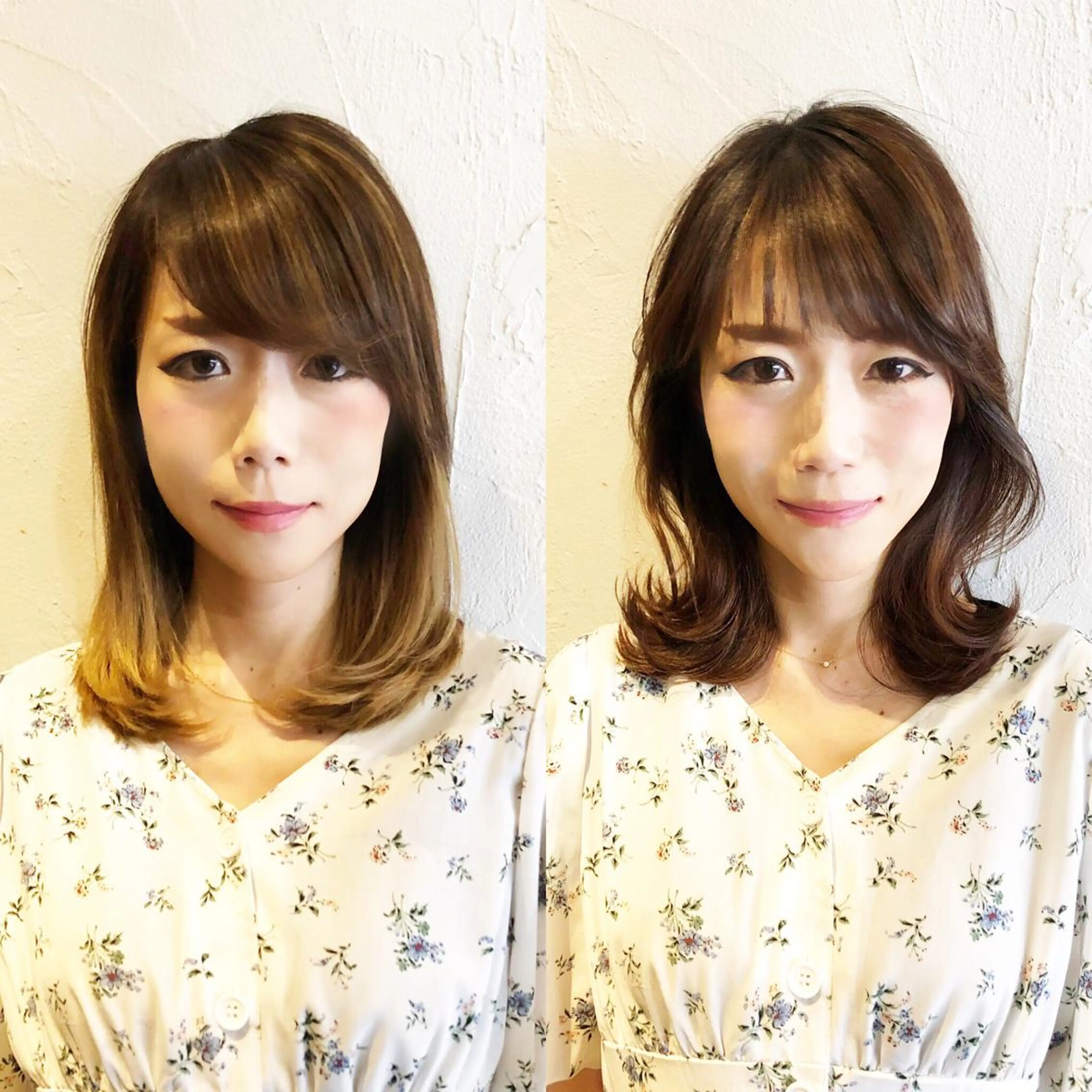 ミディアム 髪質改善縮毛矯正 専門店のヘアスタイル