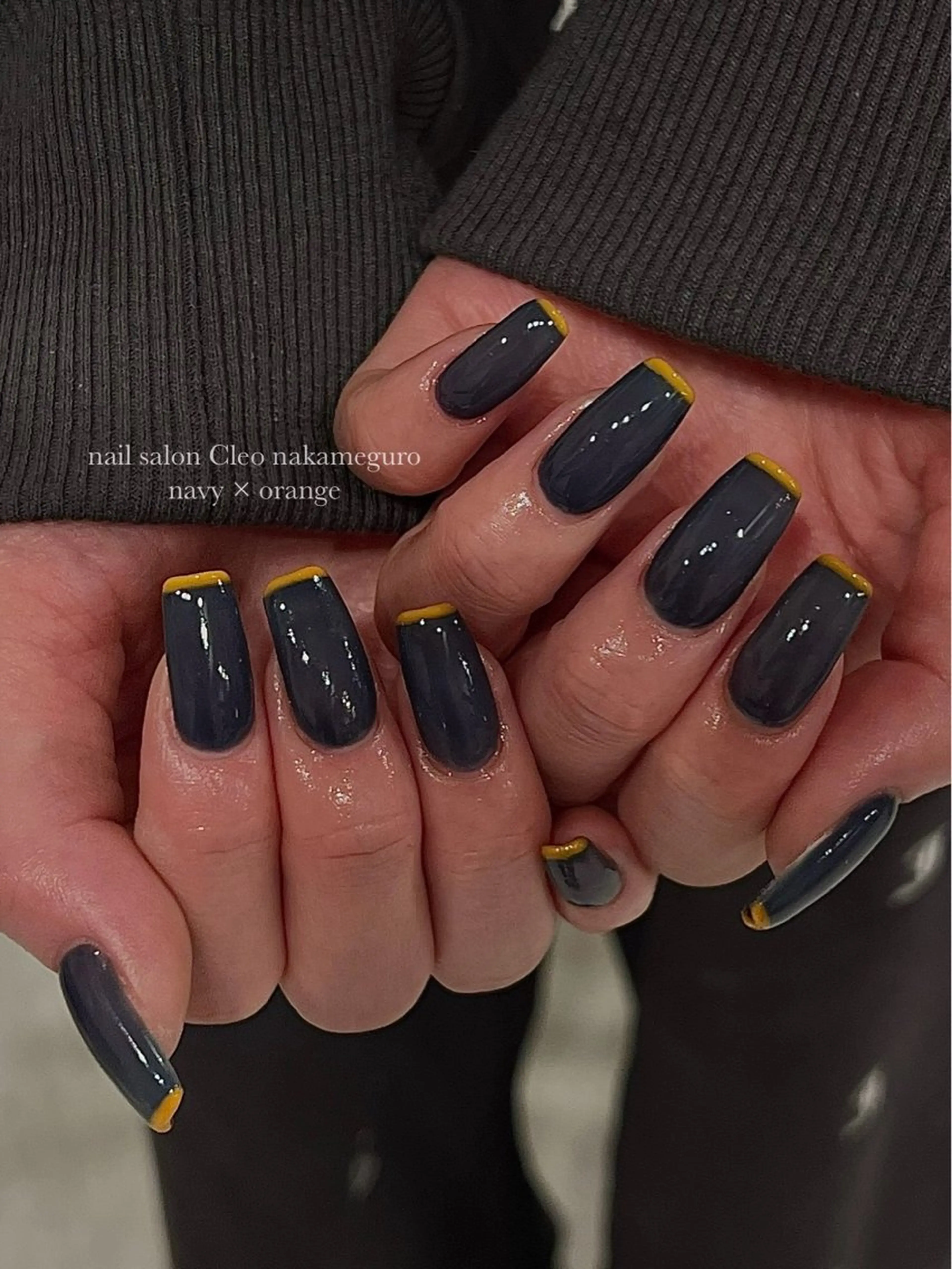 ネイル 長さ出し フレンチネイル ジェルネイル 韓国ネイル マグネットネイル ハンドネイル Cleo中目黒店 Hinahoのネイルデザイン