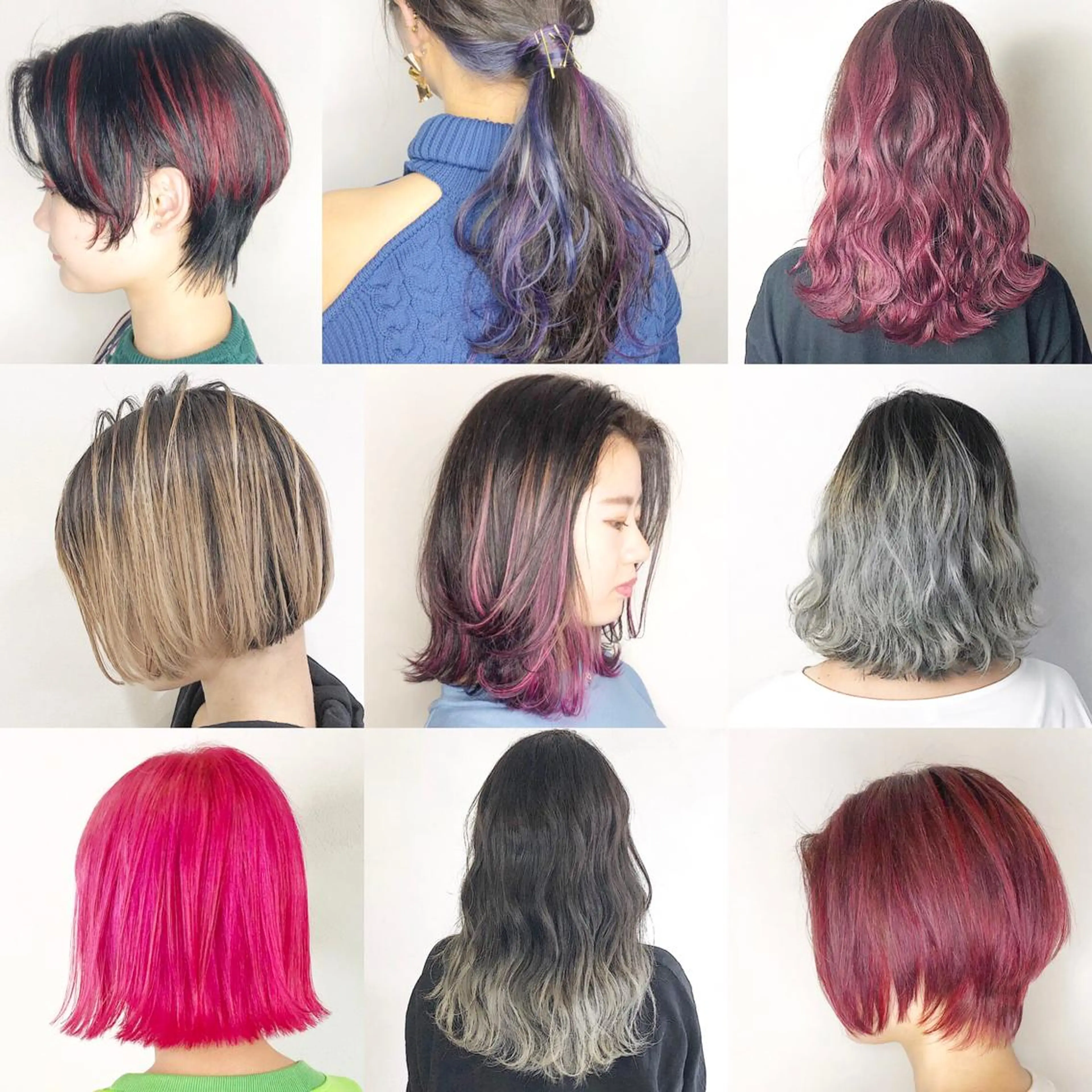 ミディアム カラーモデル募集中 美容室ハピスのヘアスタイル