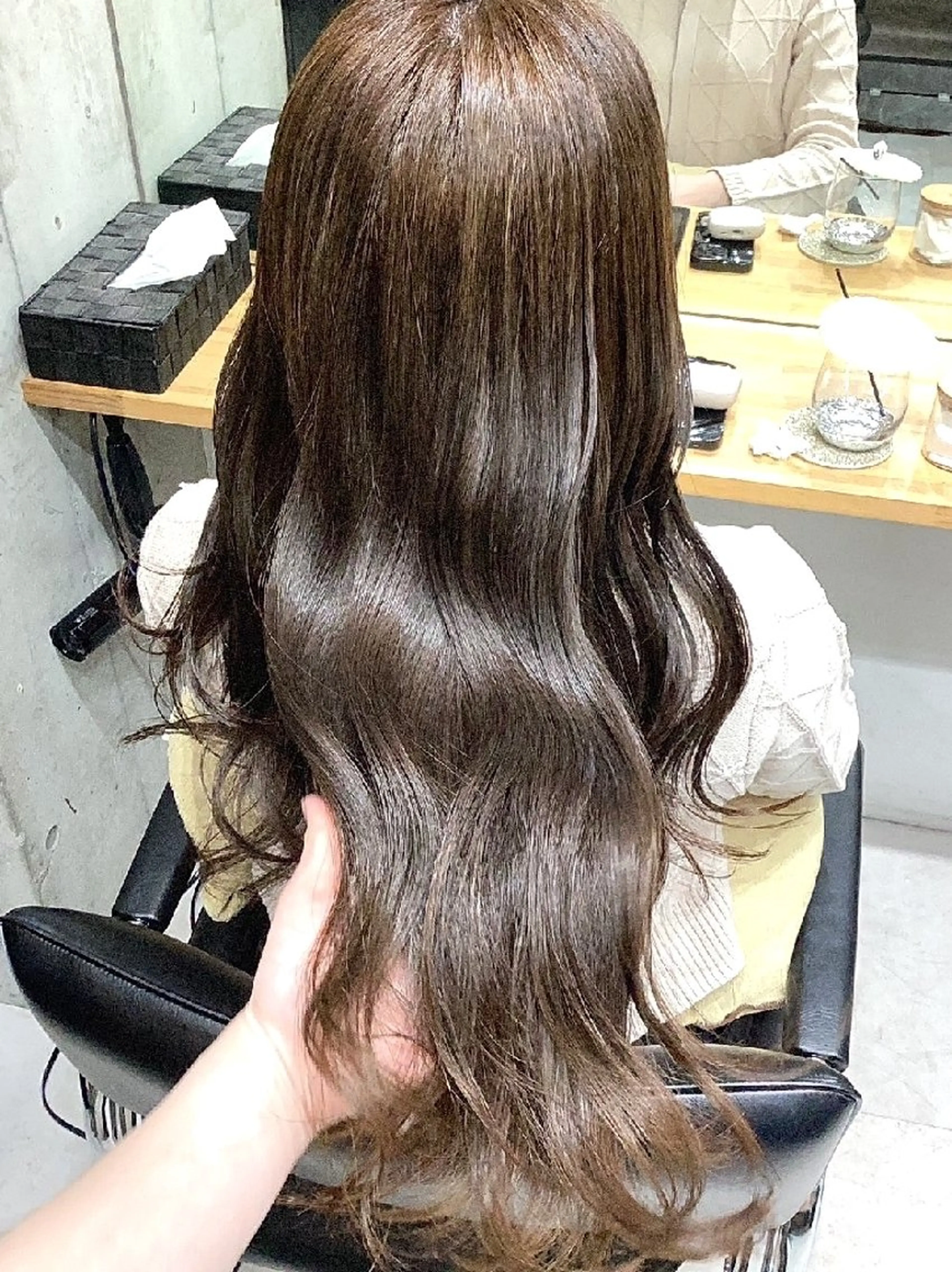 ロング カラー カット ヘアカラー トリートメント ヘアアレンジ/柔らか 艶カラー/AKARIのヘアスタイル