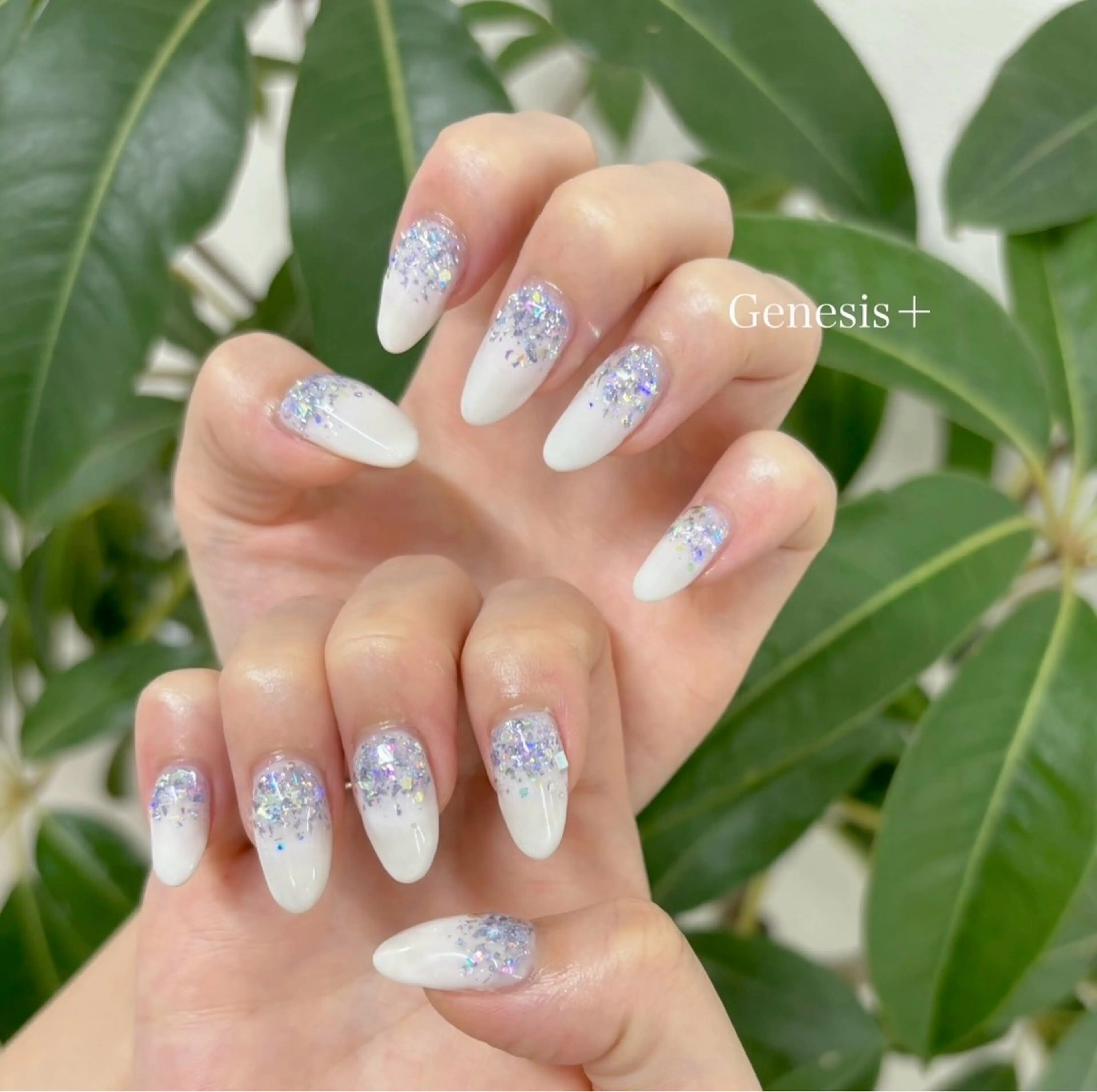 ネイル ラメ(グリッター) ワンカラーネイル Genesis Plus大津京店のマツエク・マツパデザイン