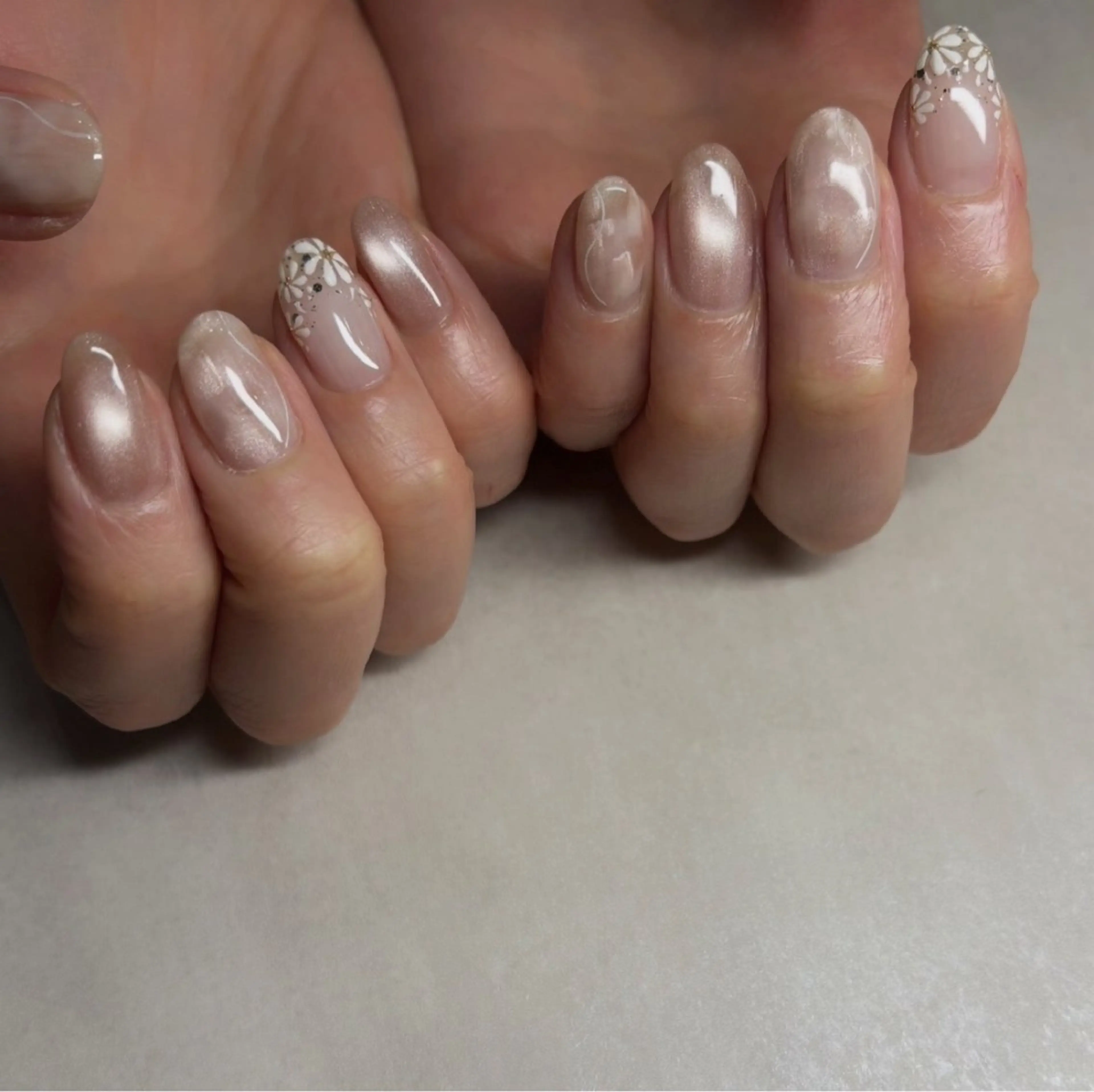 ネイル フラワーネイル マグネットネイル ハンドネイル K. nailのネイルデザイン