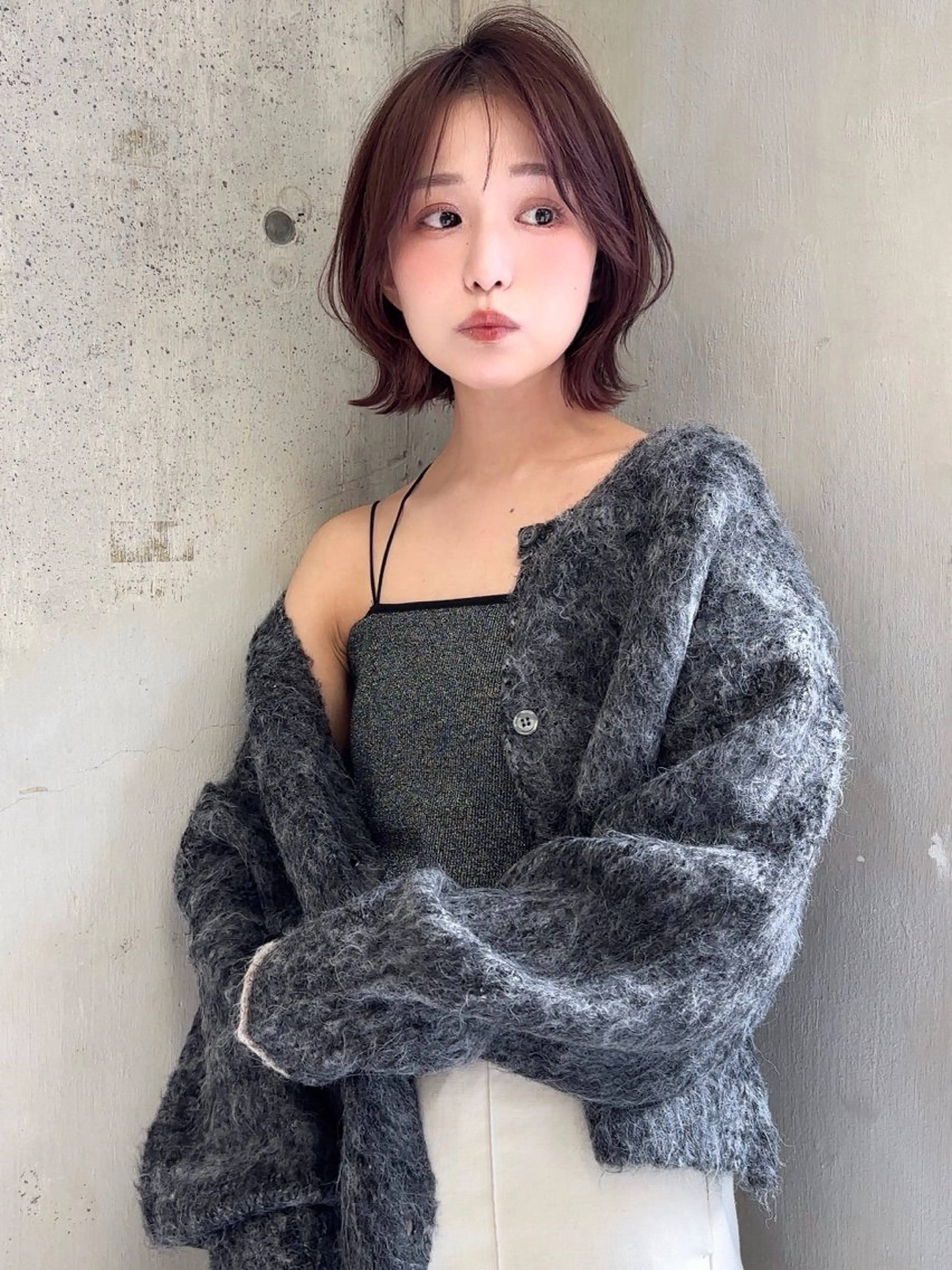 ミディアム カット ヘアカラー トリートメント 廣瀬双葉 トップスタイリストのヘアスタイル